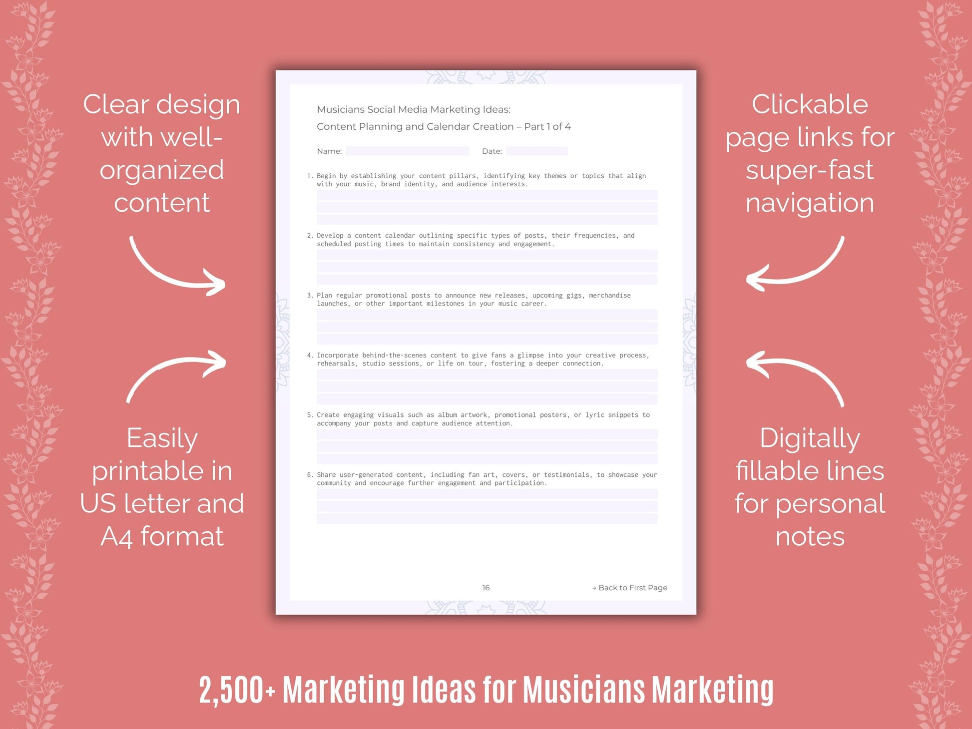 Musicians Marketing Cheat Sheets