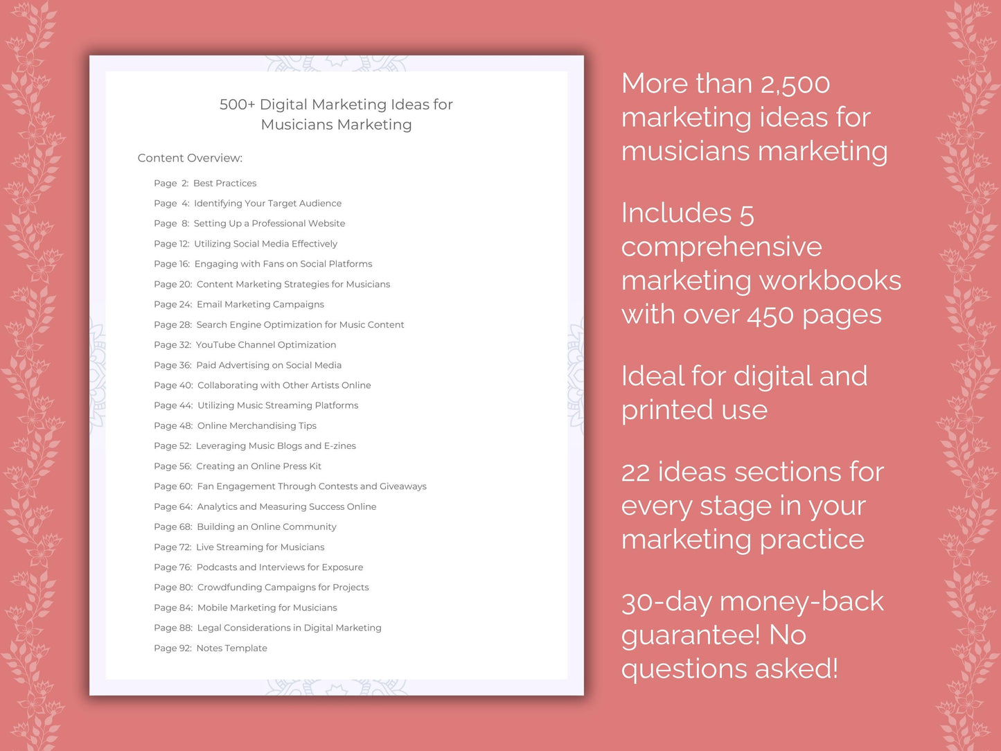 Musicians Marketing Templates