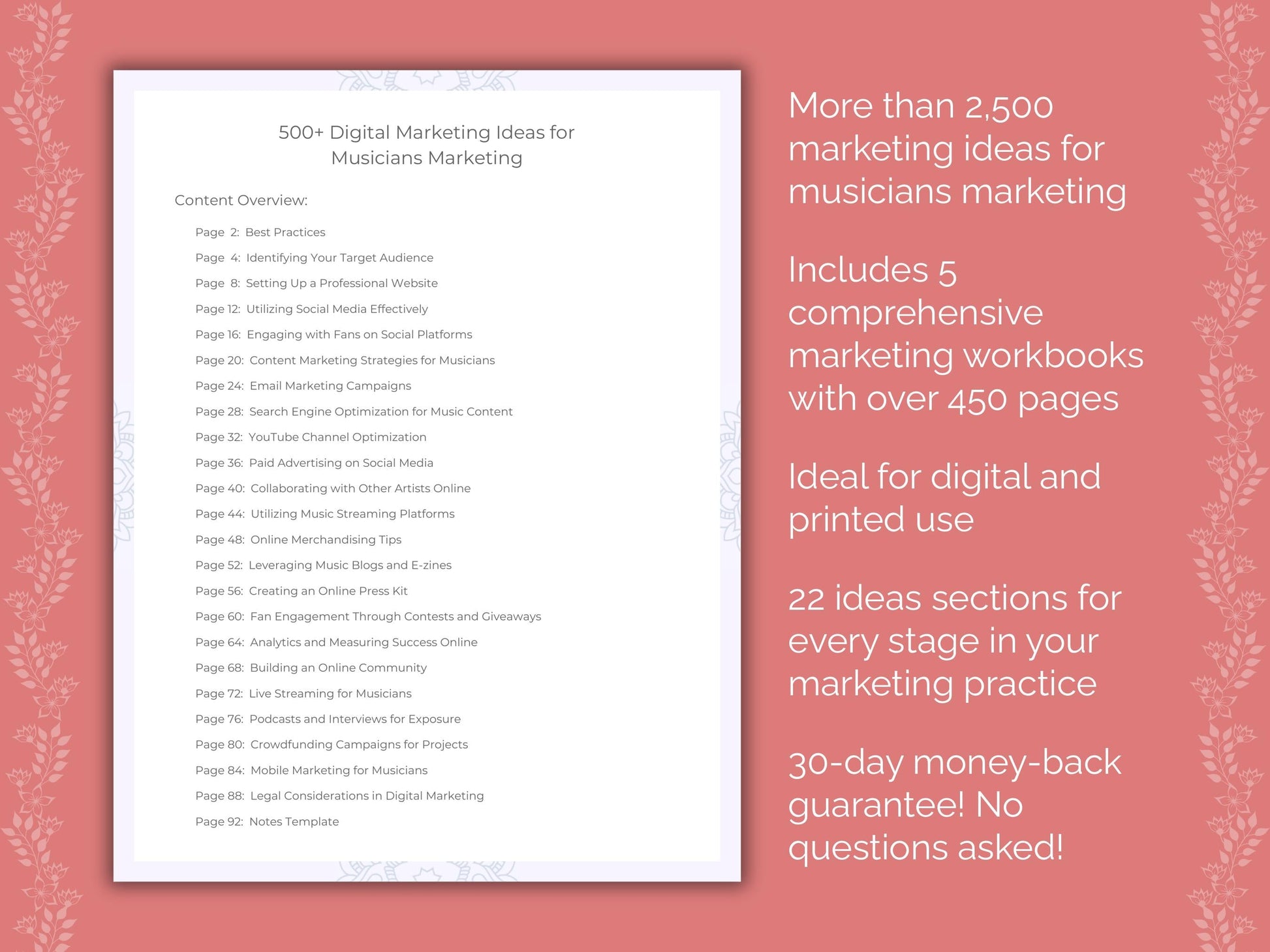 Musicians Marketing Templates