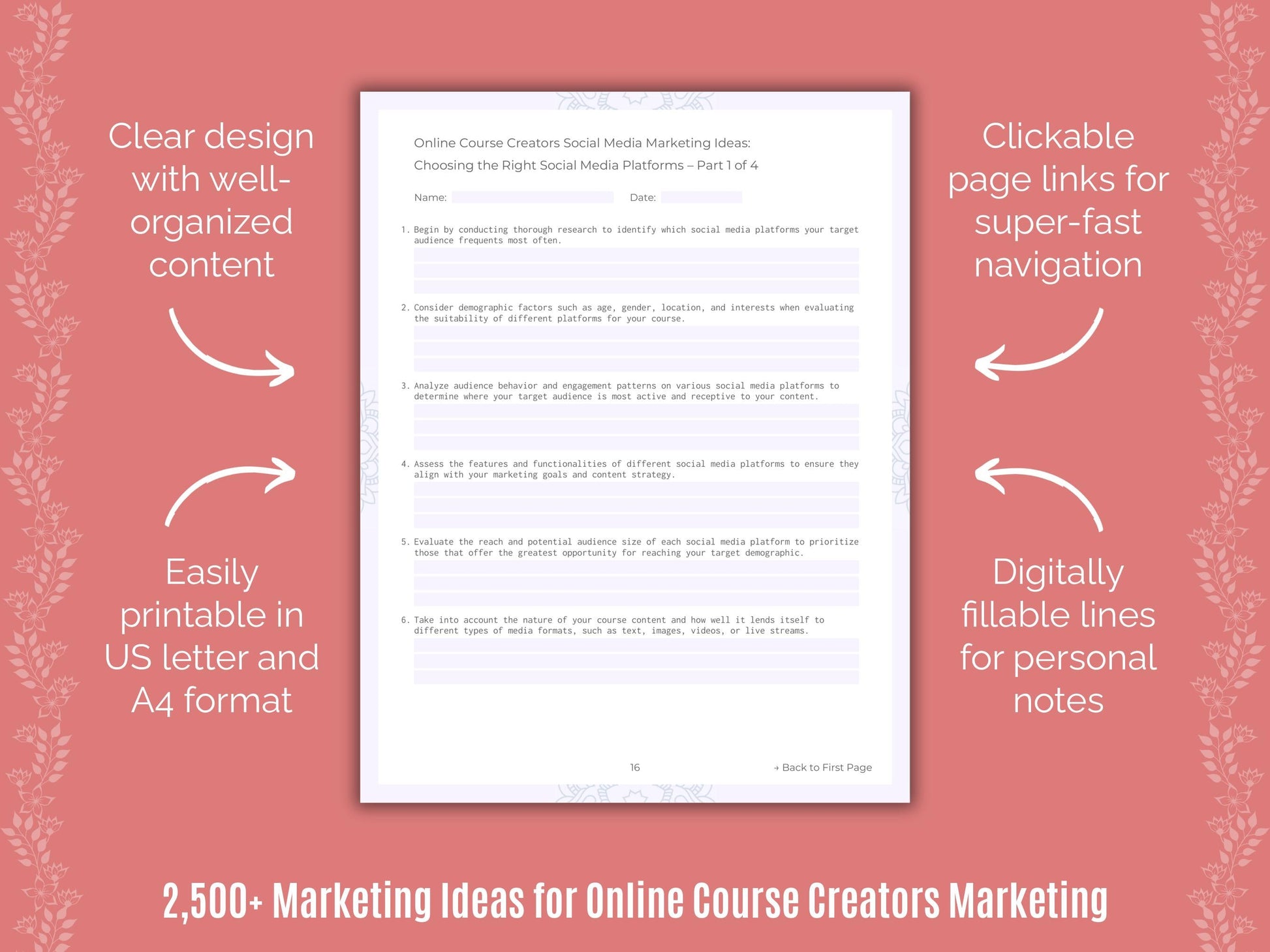 Online Course Creators Marketing Cheat Sheets