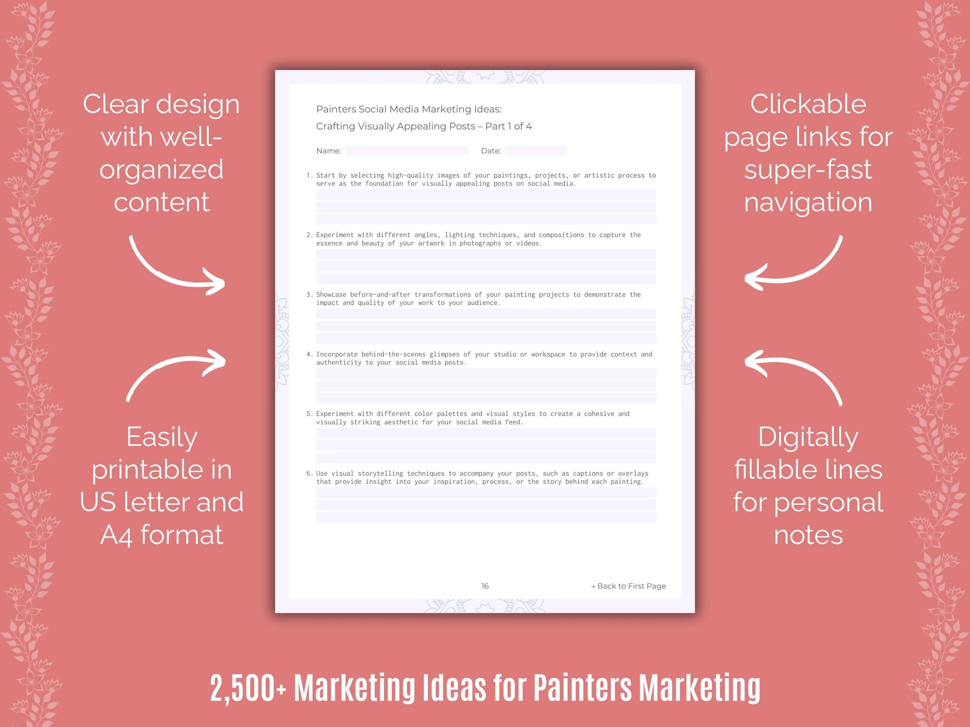 Painters Marketing Cheat Sheets