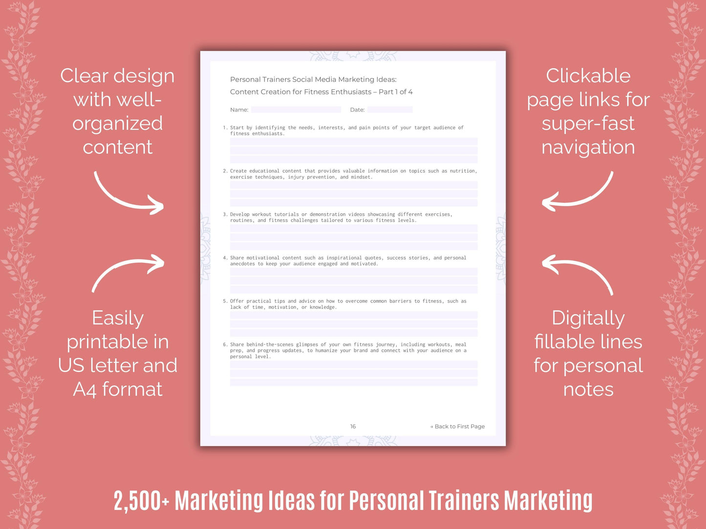 Personal Trainers Marketing Cheat Sheets