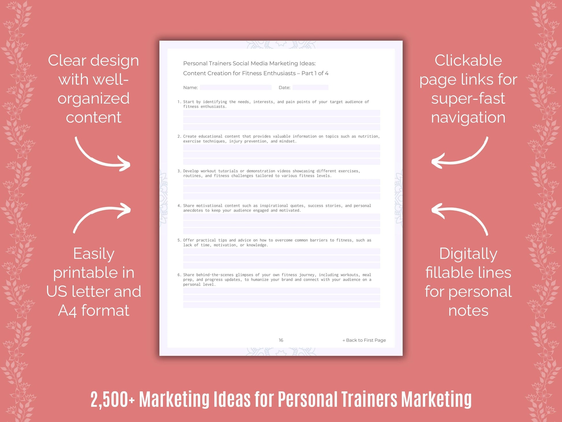 Personal Trainers Marketing Cheat Sheets