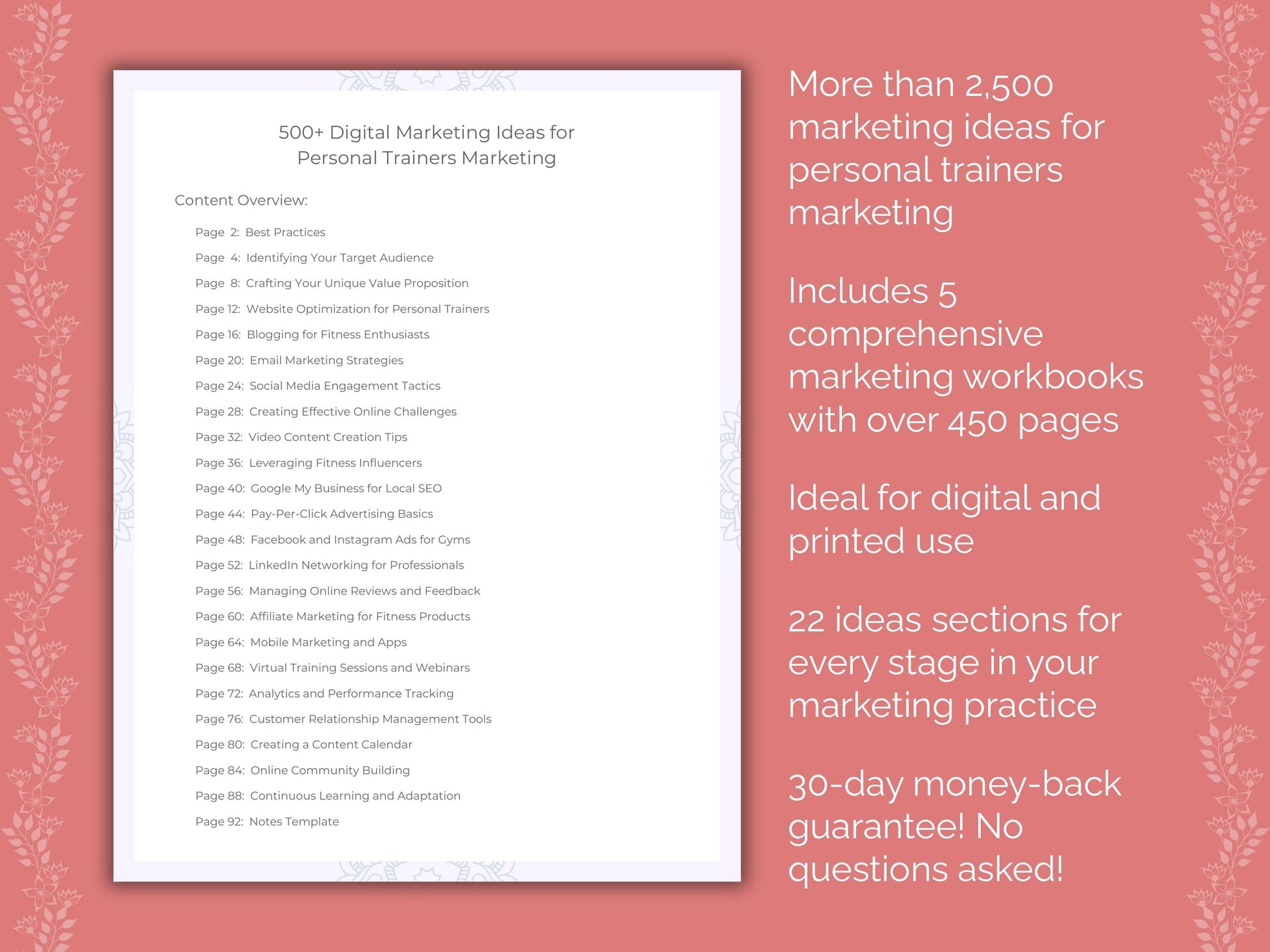 Personal Trainers Marketing Templates