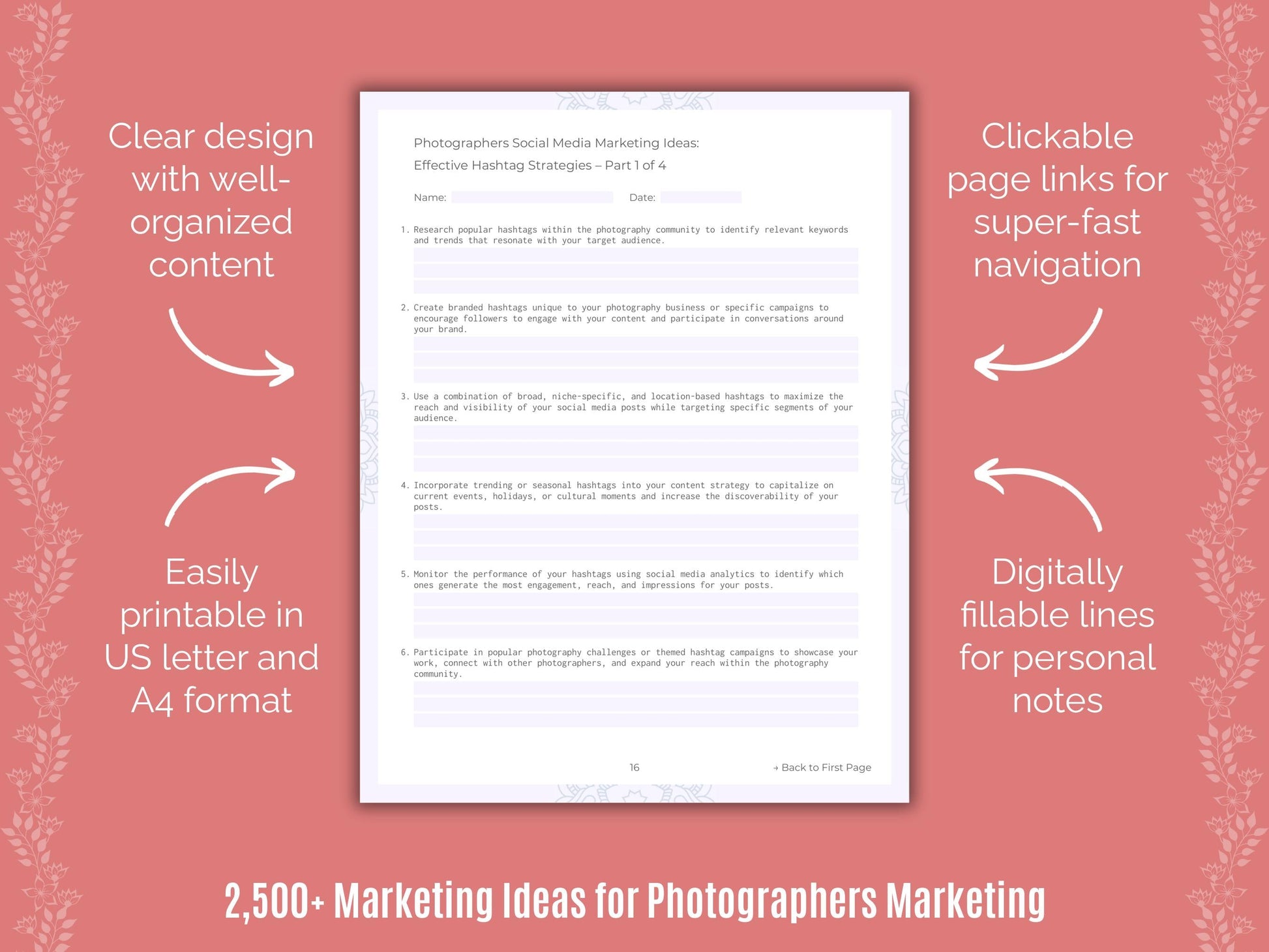 Photographers Marketing Cheat Sheets