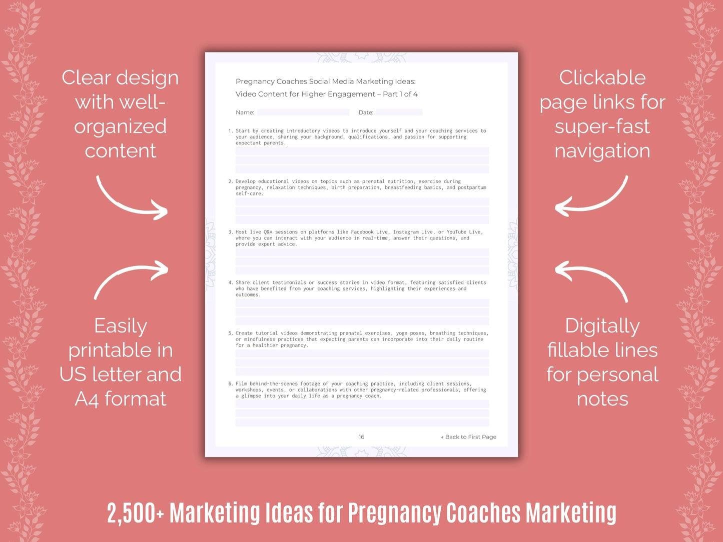 Pregnancy Coaches Marketing Cheat Sheets