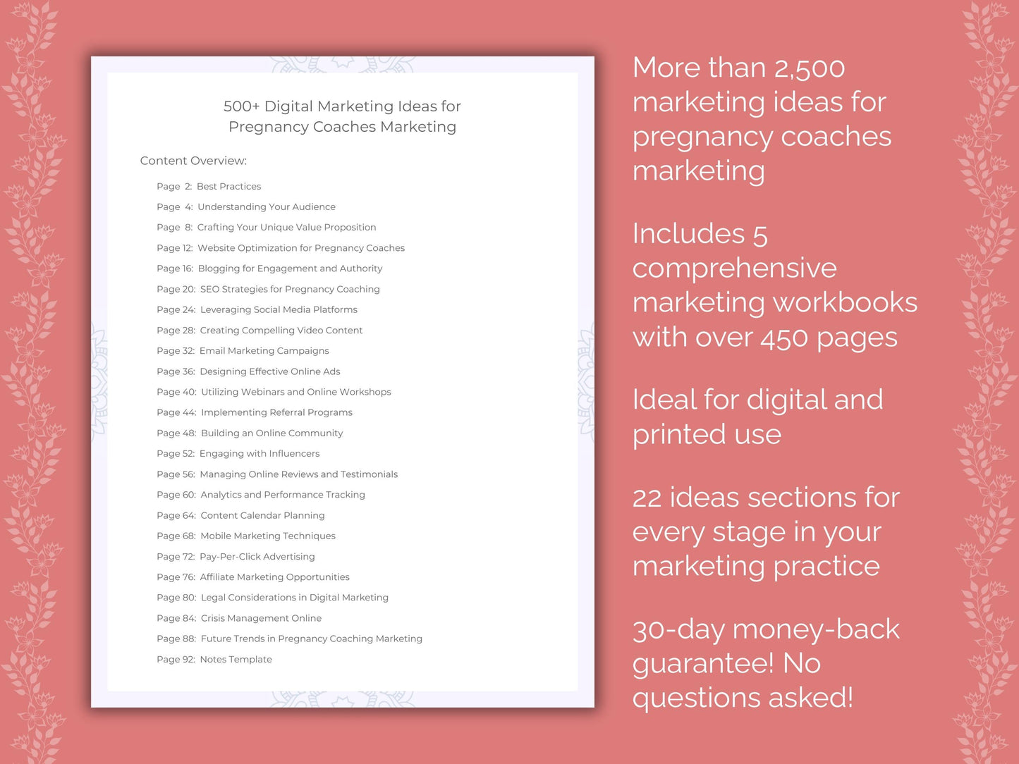 Pregnancy Coaches Marketing Templates