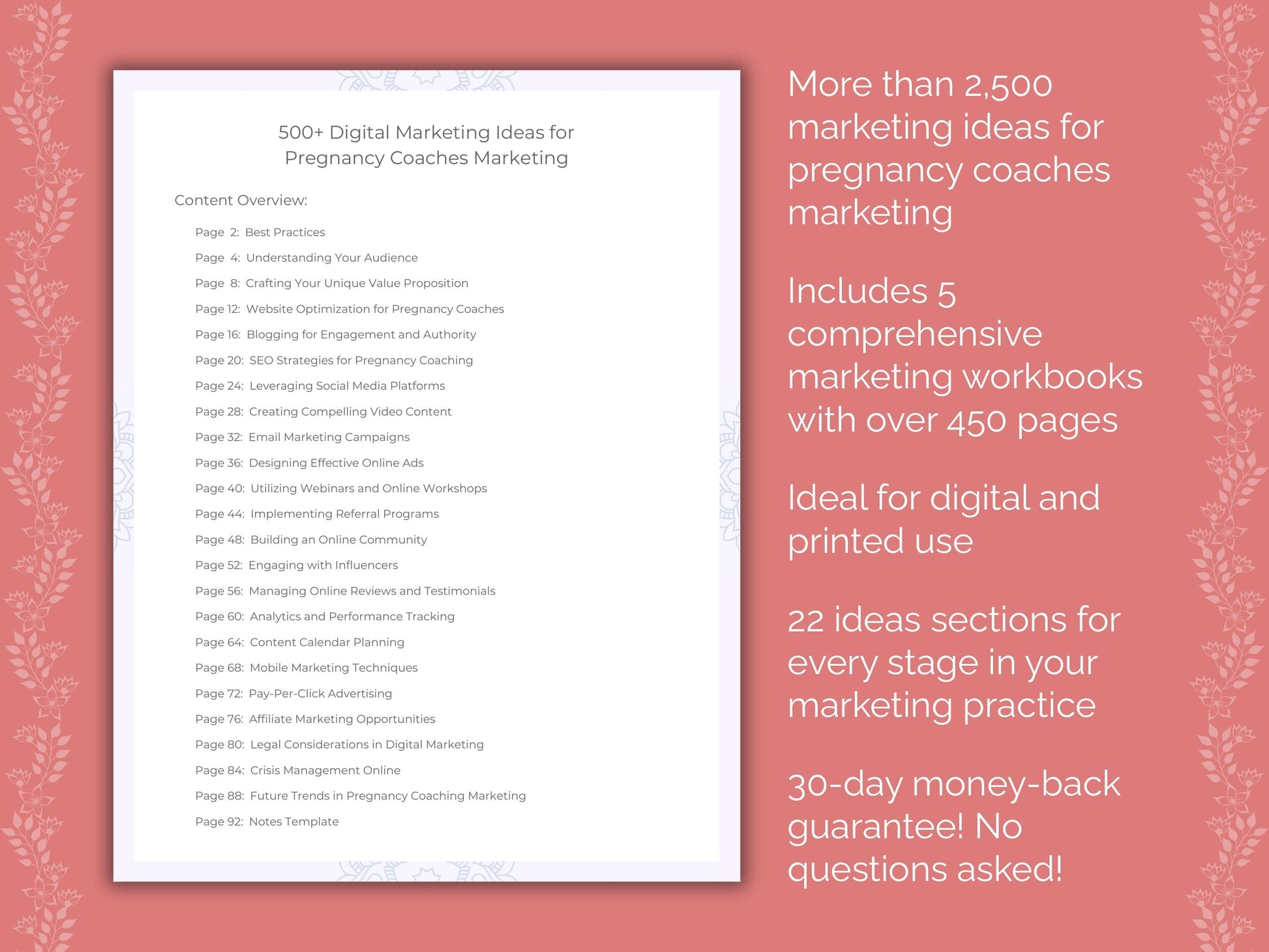 Pregnancy Coaches Marketing Templates