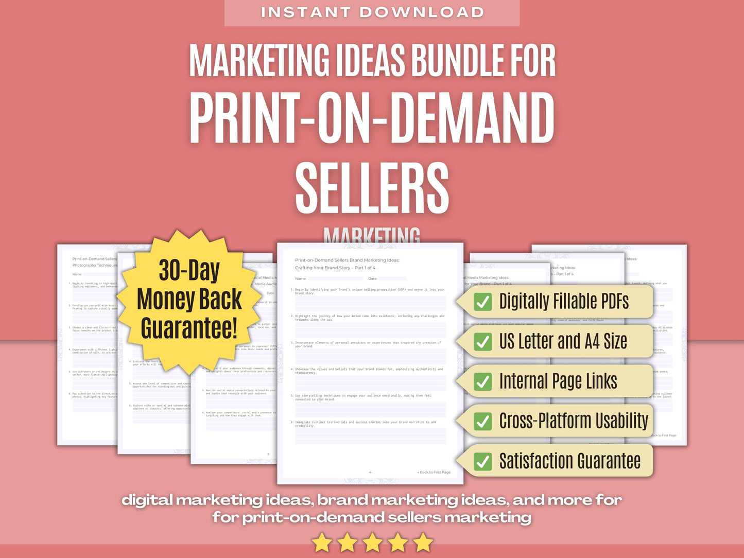 Print-on-Demand Sellers Marketing Workbooks