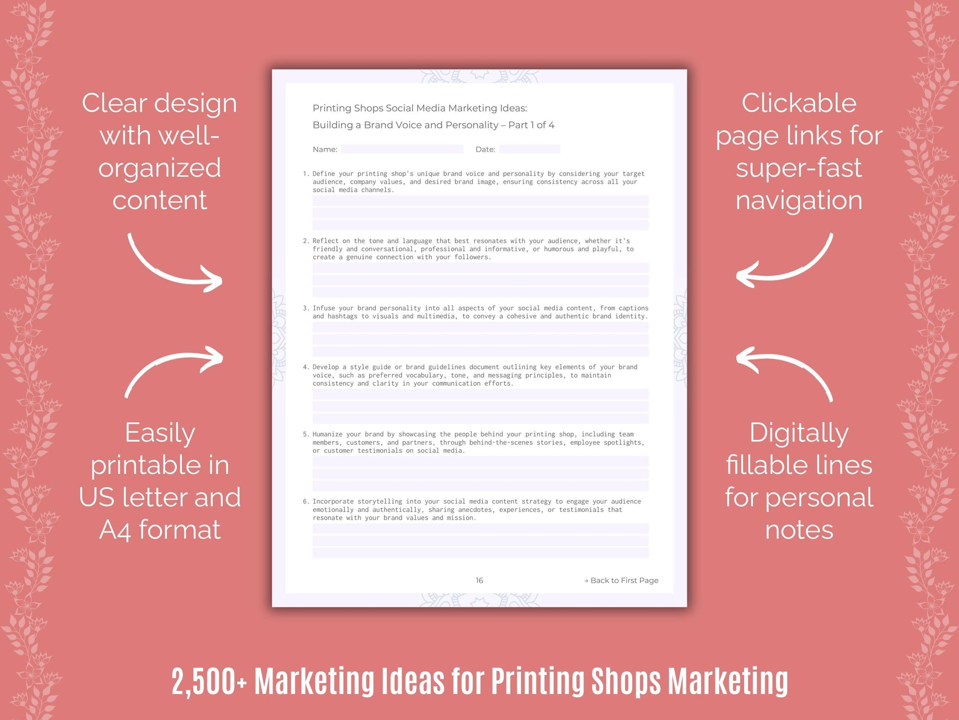 Printing Shops Marketing Cheat Sheets