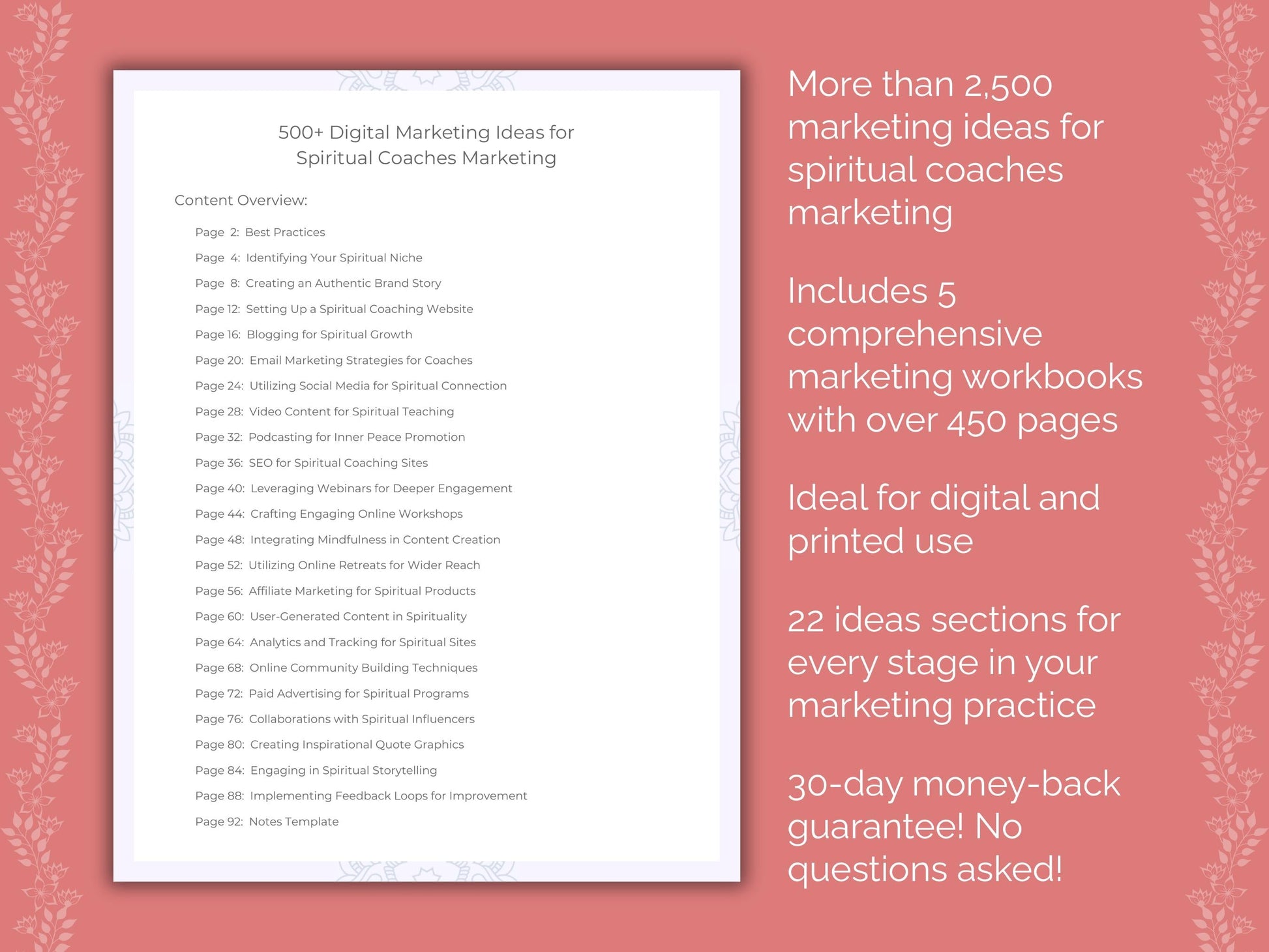 Spiritual Coaches Marketing Templates