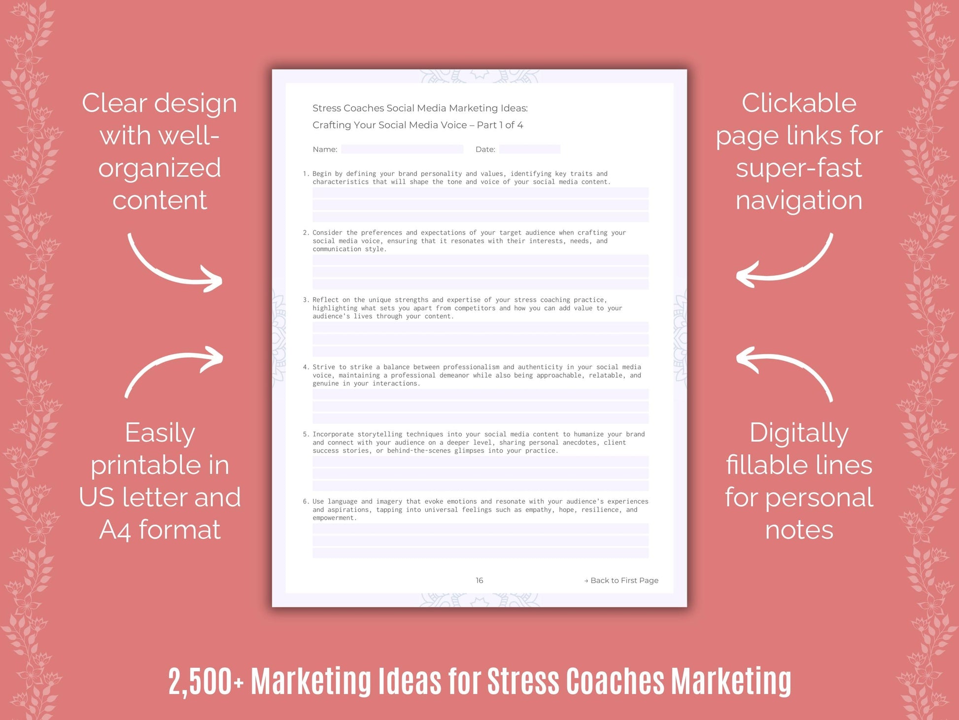 Stress Coaches Marketing Cheat Sheets