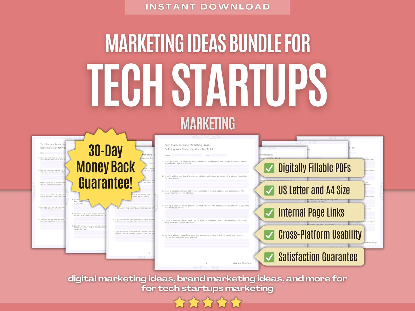 Tech Startups Marketing Workbooks