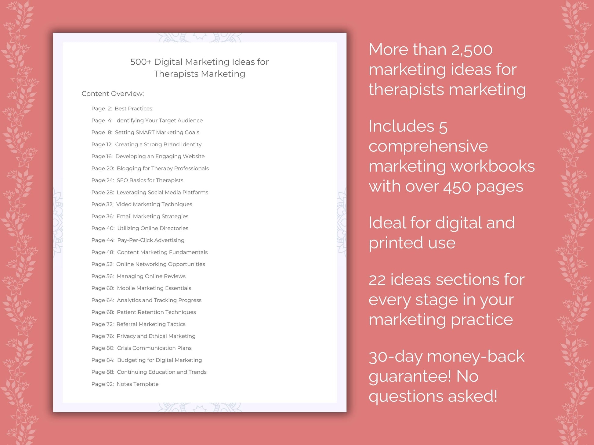 Therapists Marketing Templates