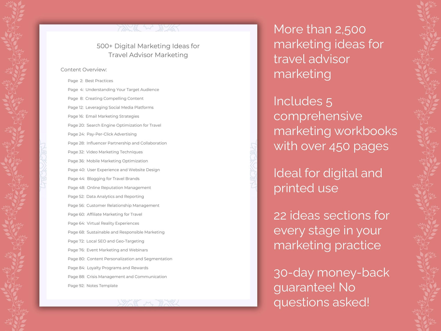 Travel Advisor Marketing Templates