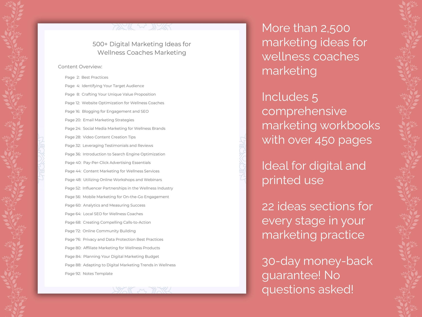 Wellness Coaches Marketing Templates