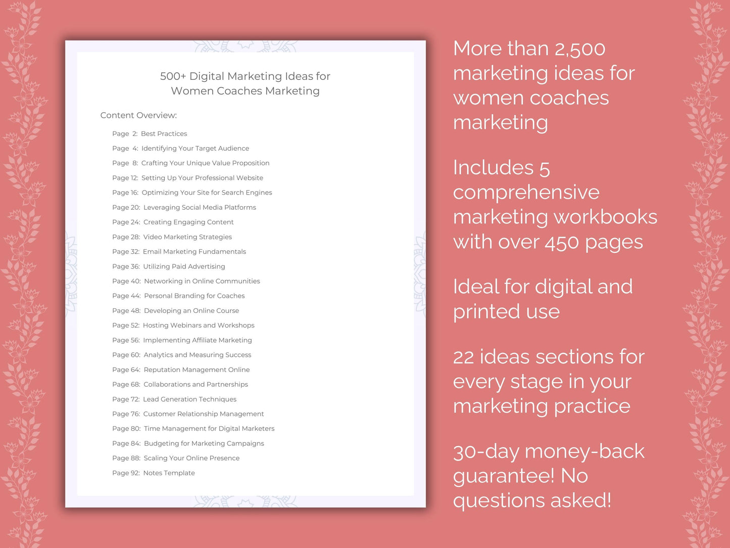 Women Coaches Marketing Templates