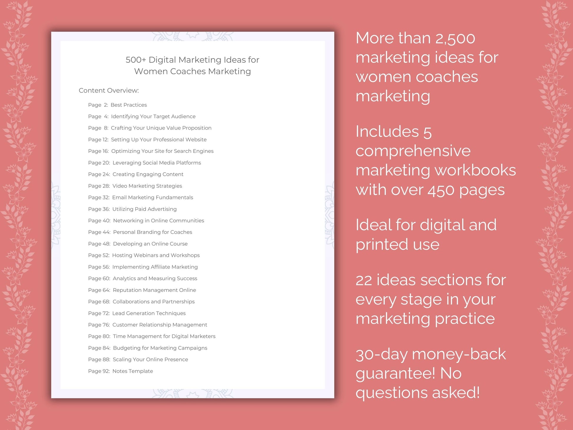 Women Coaches Marketing Templates