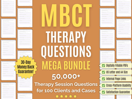 Mindfulness-Based Cognitive Therapy (MBCT) Session Questions Psychology Workbooks