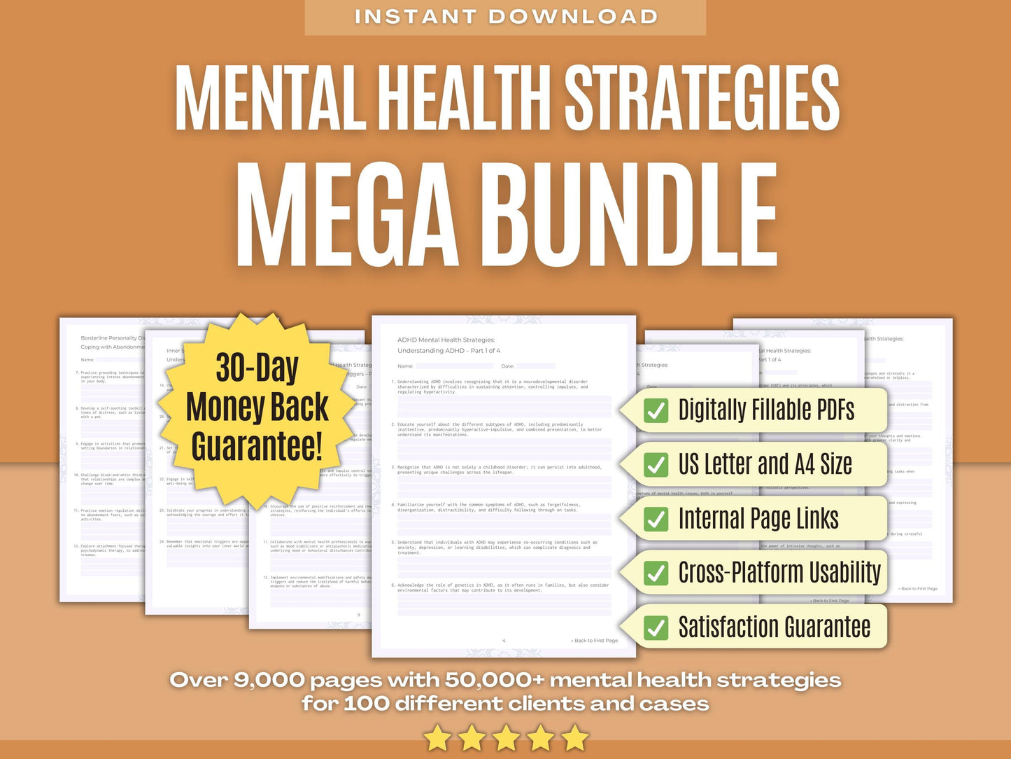 Mental Health Strategies Psychology Workbooks