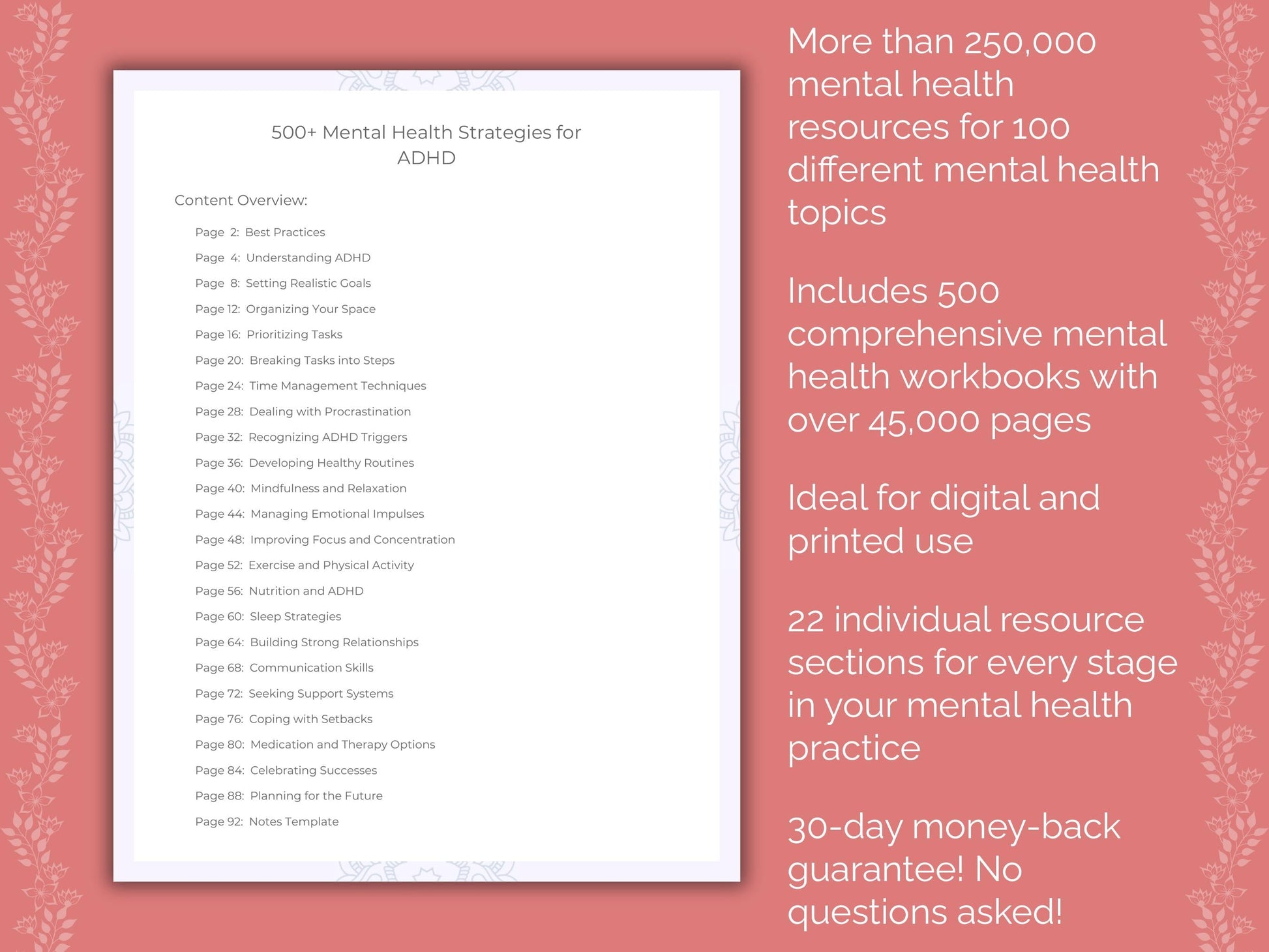 Mental Health Counselor Cheat Sheets