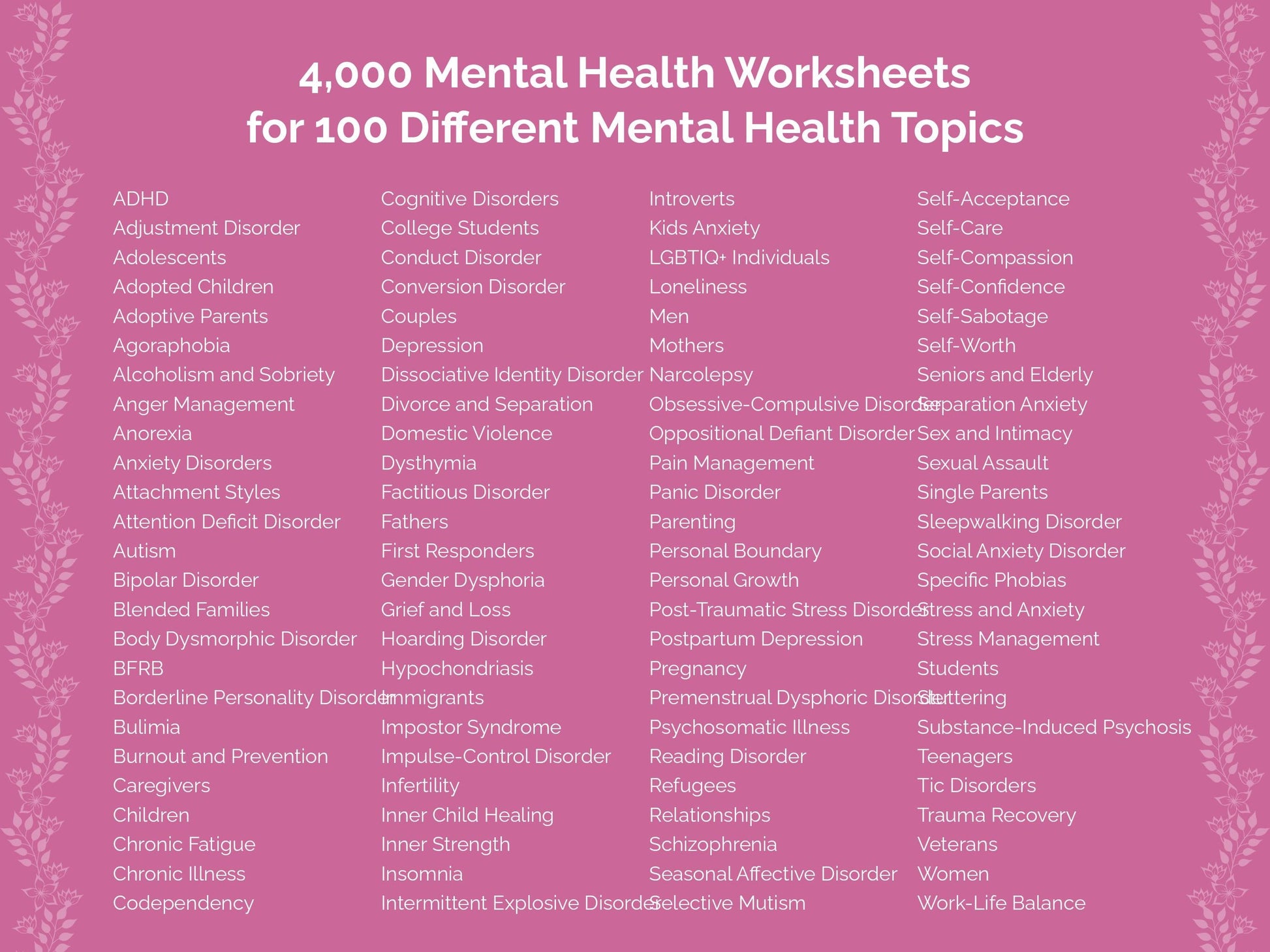 Mental Health Counseling Templates