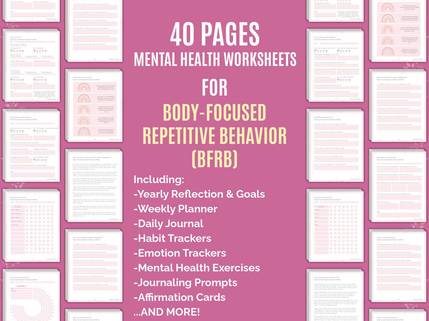 Mental Health Therapist Worksheets