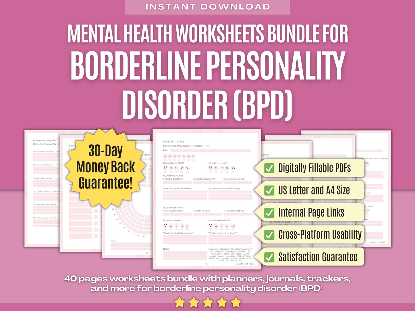 Mental Health Psychology Workbooks