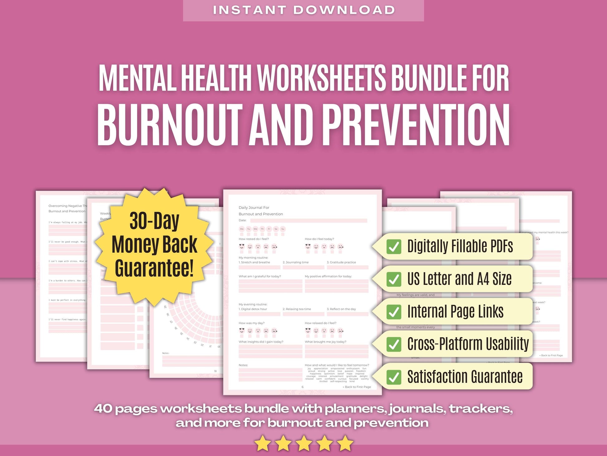Mental Health Psychology Workbooks