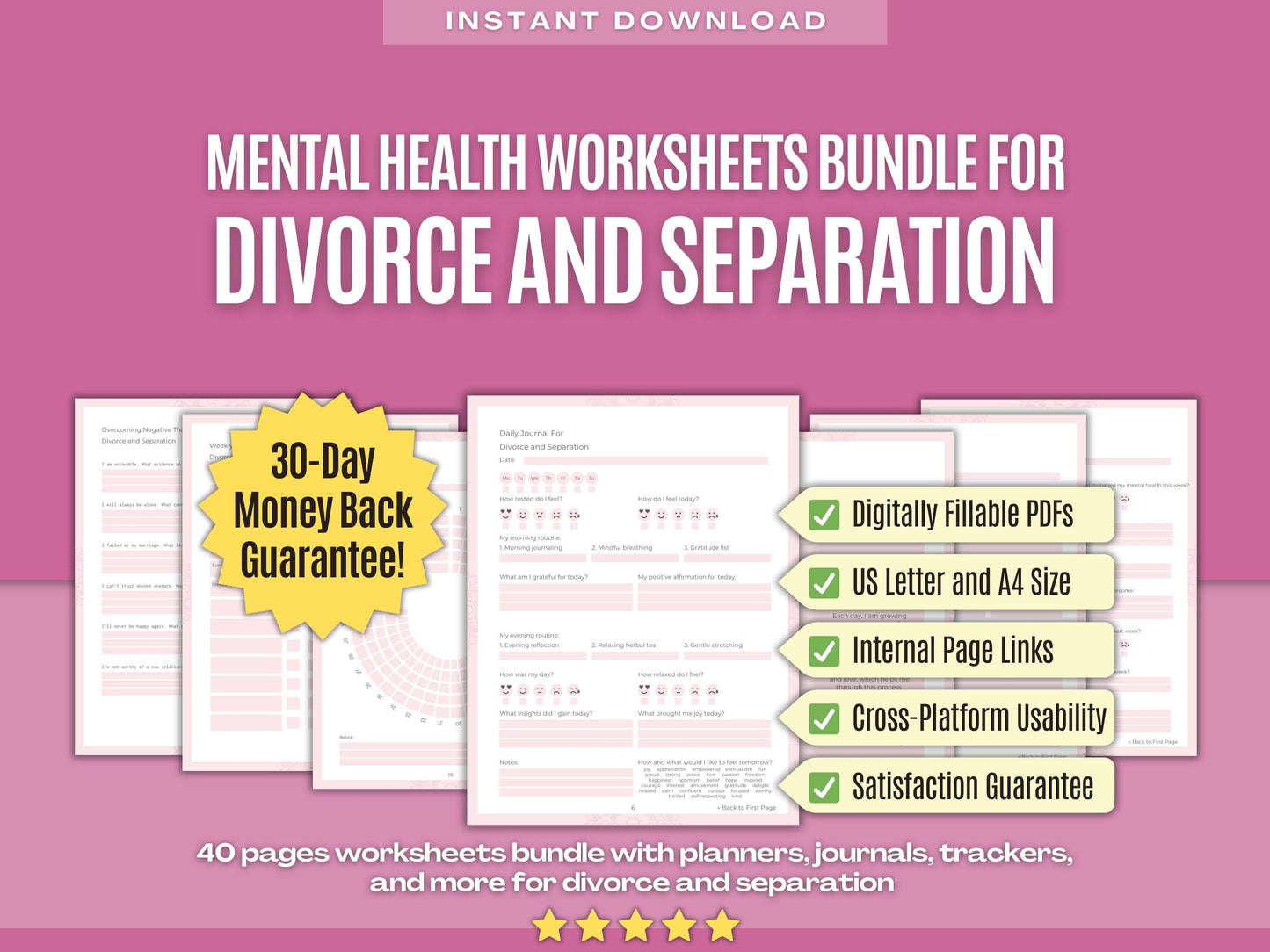 Mental Health Psychology Workbooks