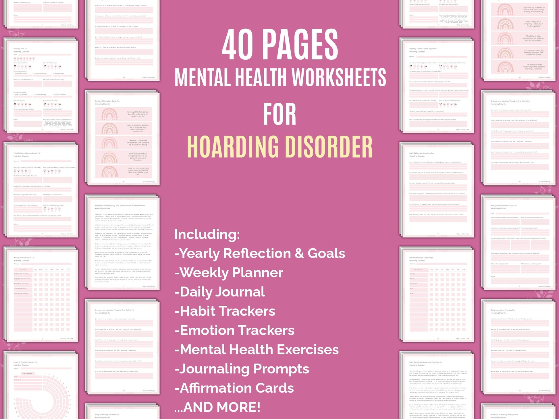 Mental Health Therapist Worksheets