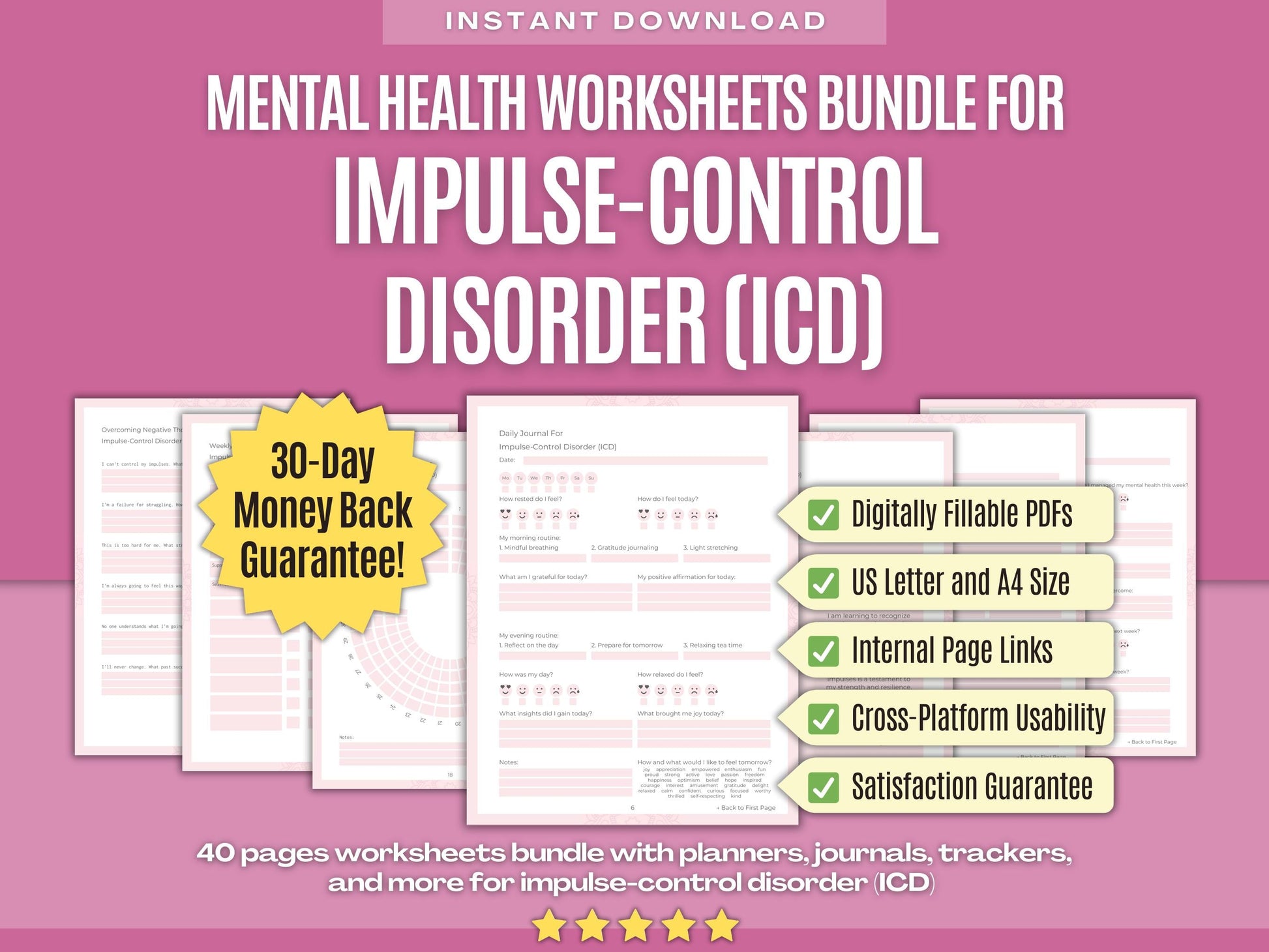 Mental Health Psychology Workbooks