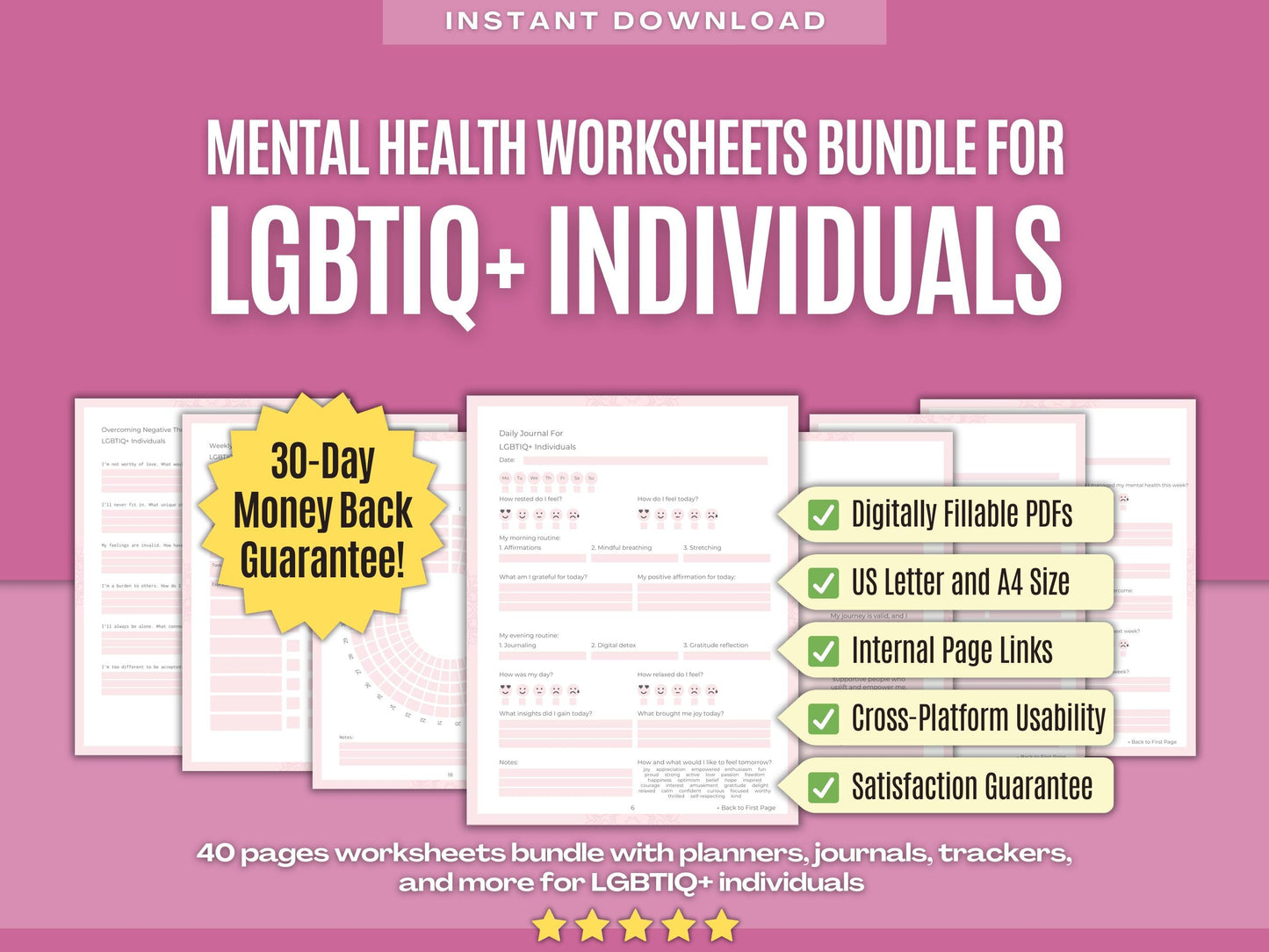 Mental Health Psychology Workbooks