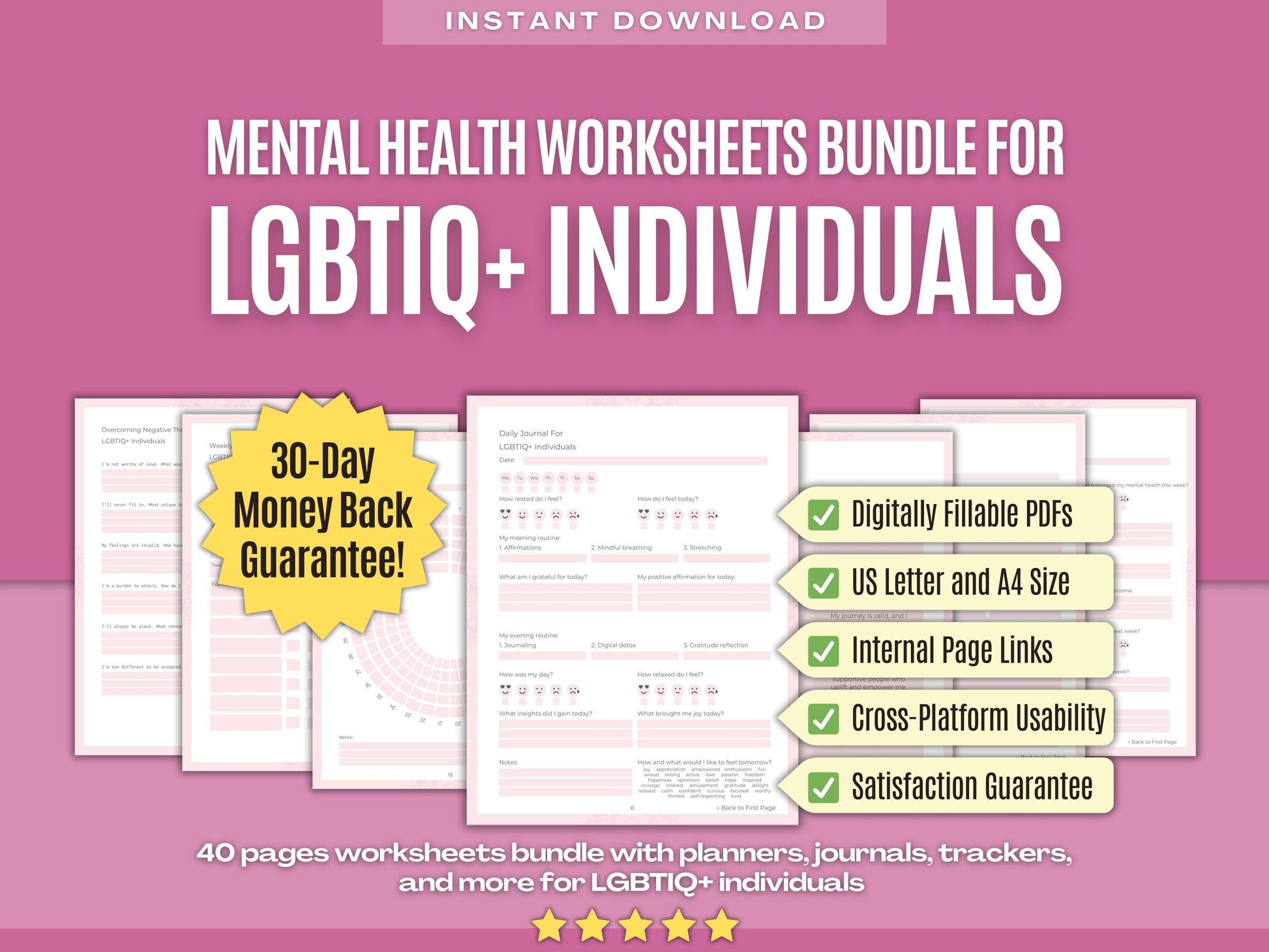 Mental Health Psychology Workbooks