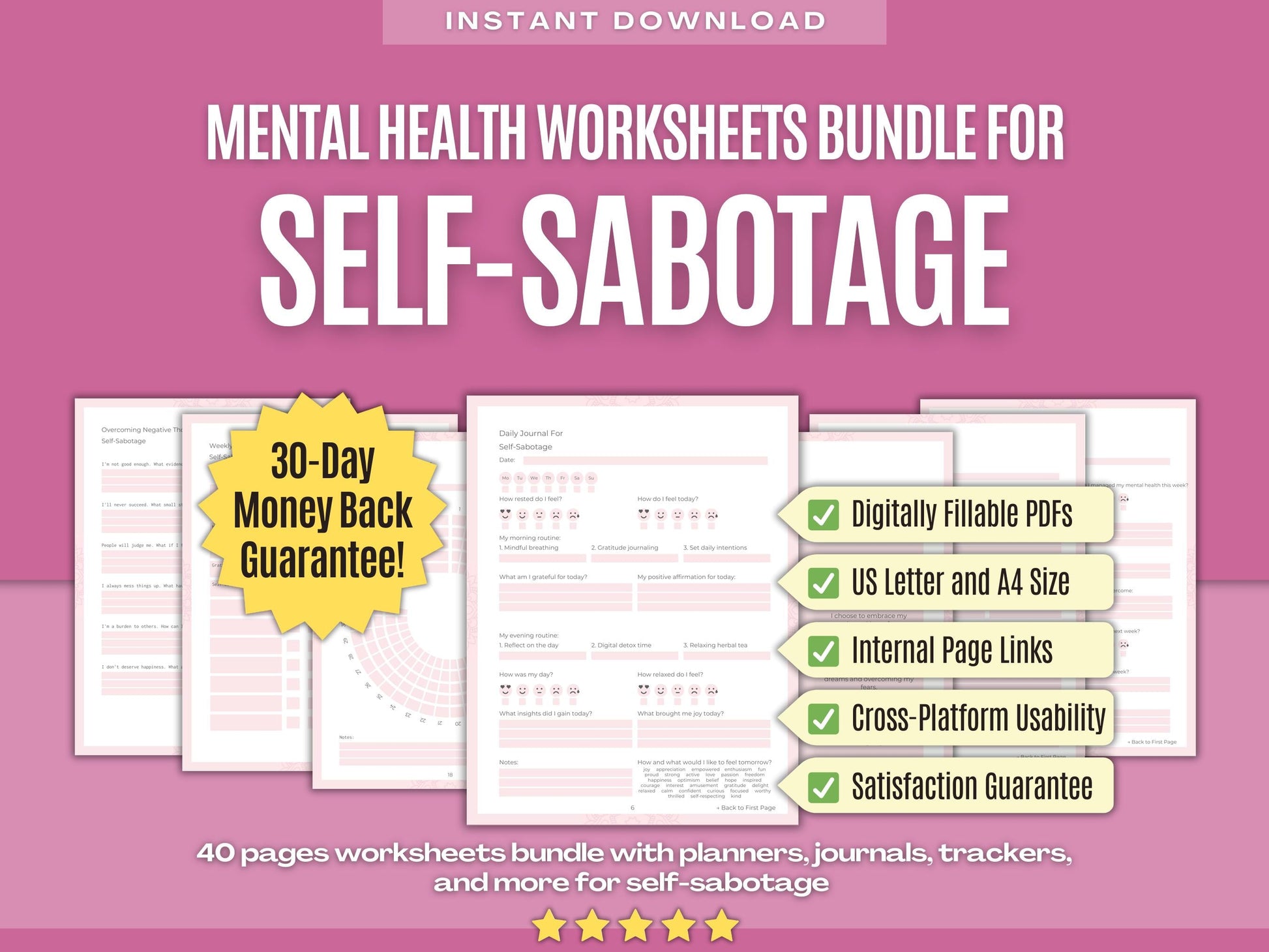 Mental Health Psychology Workbooks