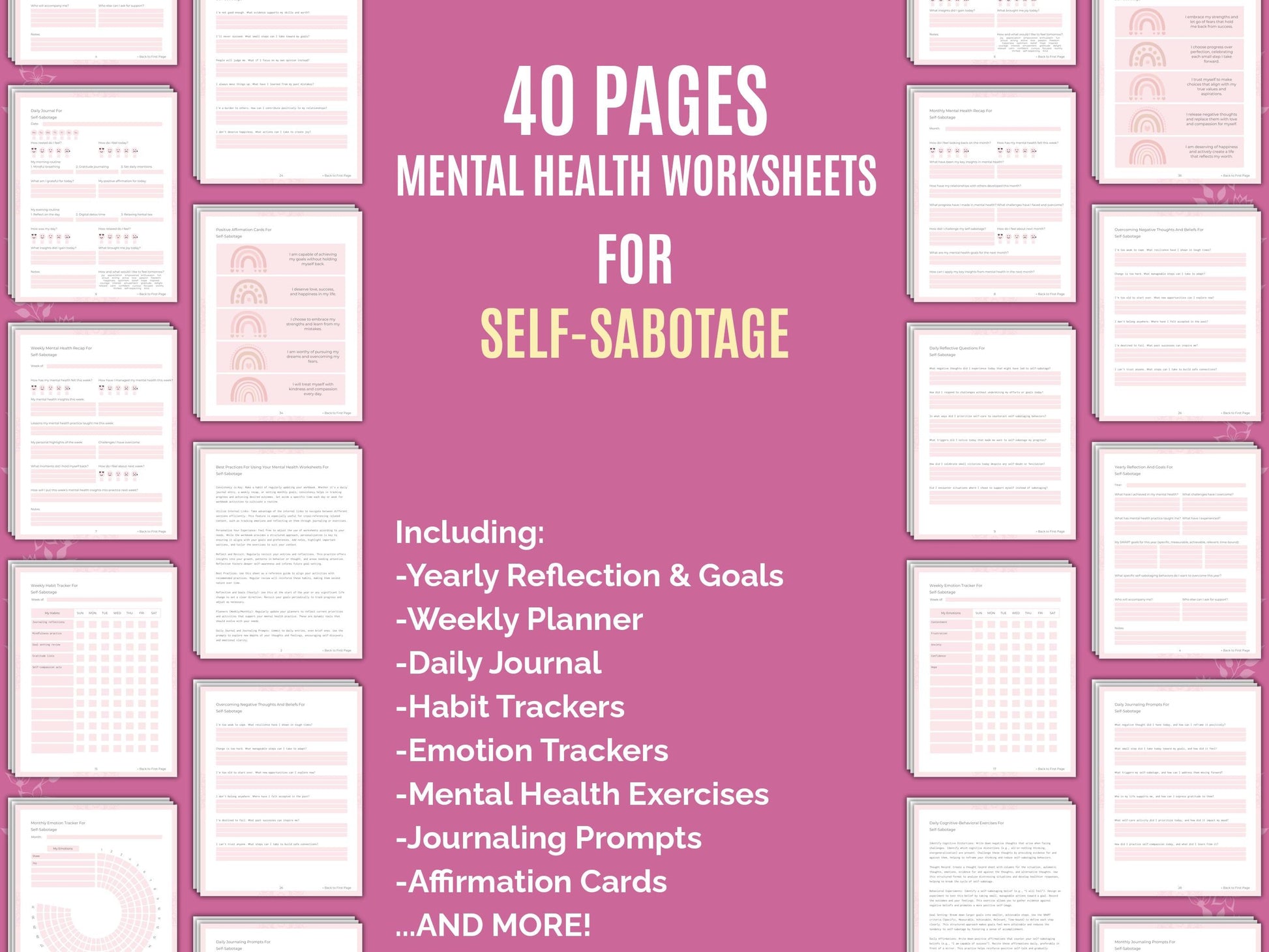 Mental Health Therapist Worksheets