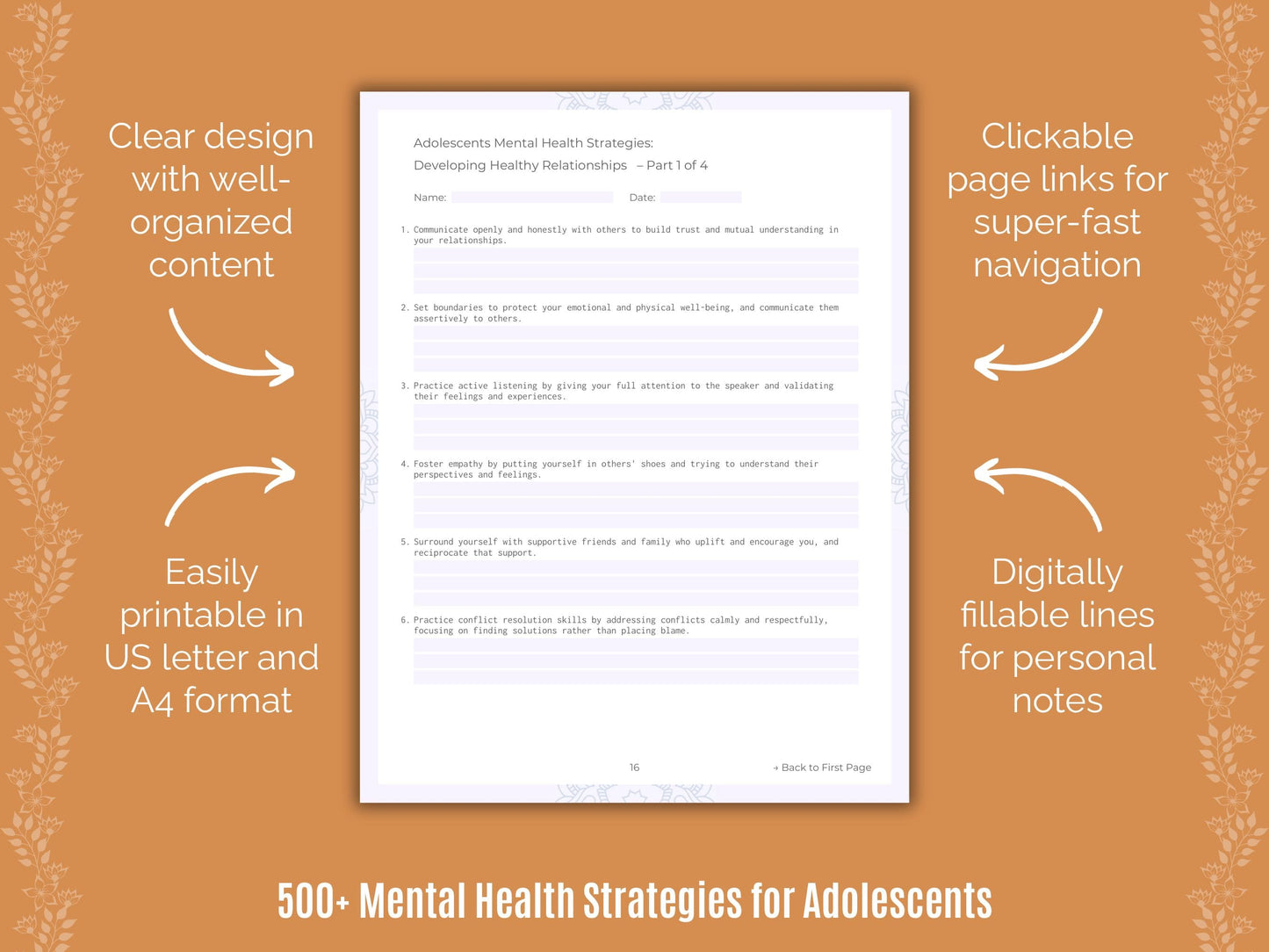 Adolescents Mental Health Counseling Templates