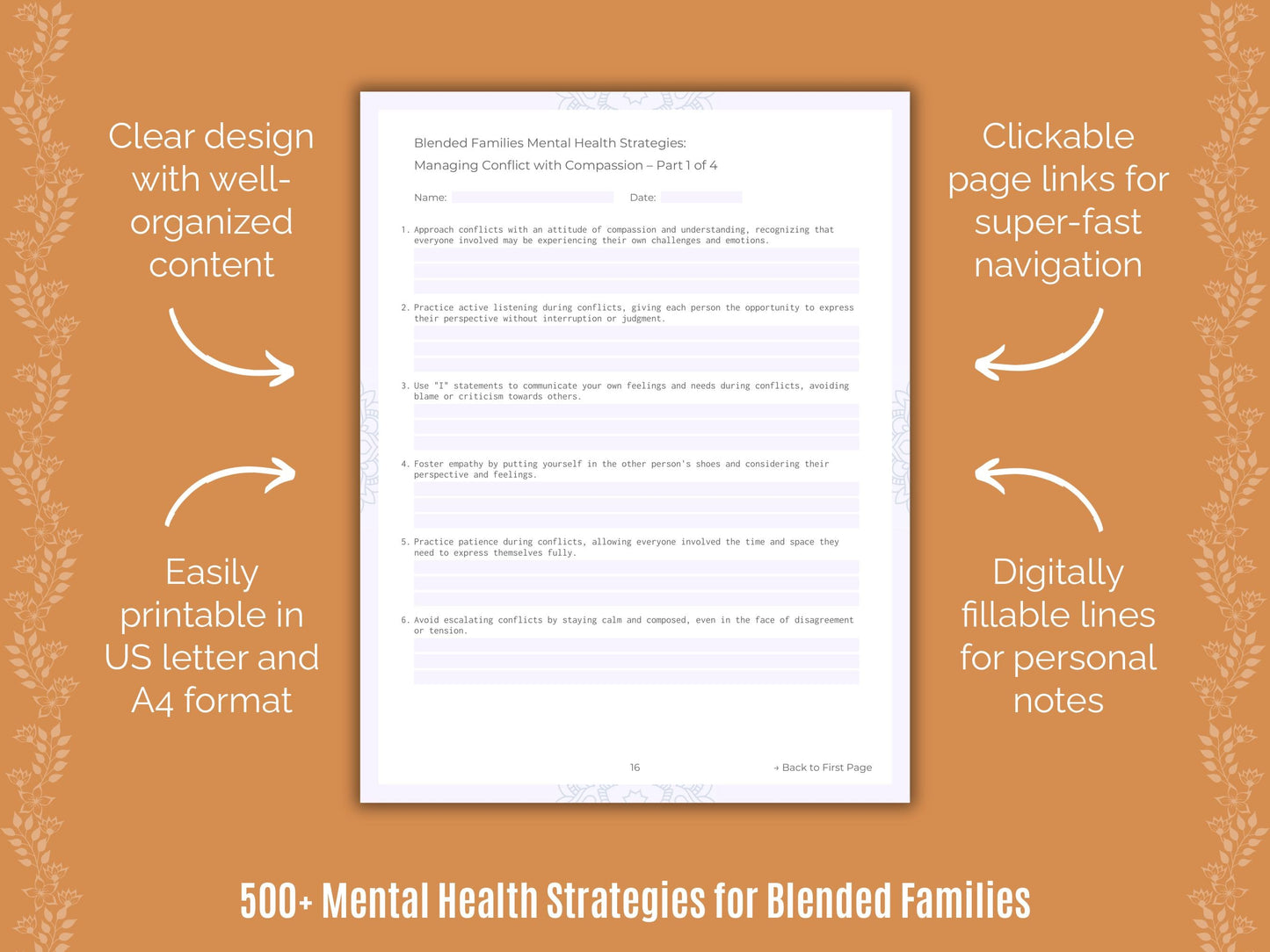 Blended Families Mental Health Counseling Templates