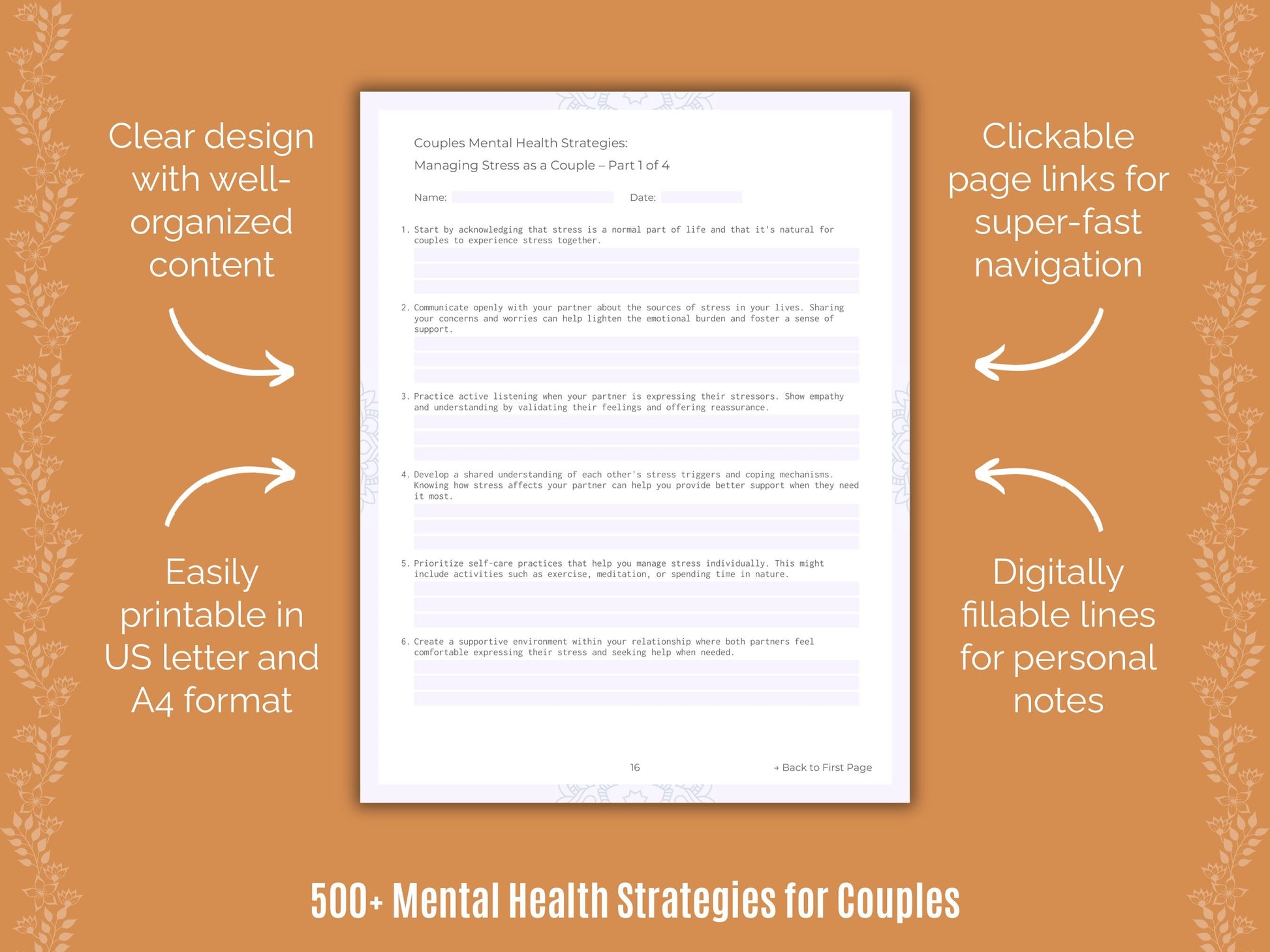 Couples Mental Health Counseling Templates