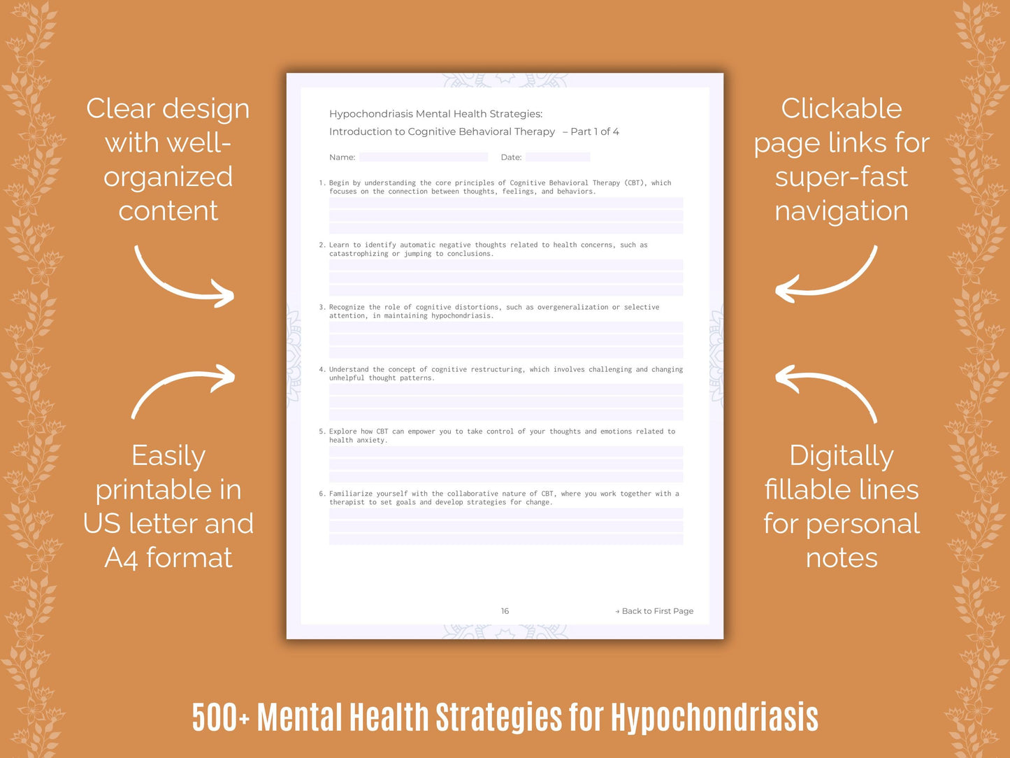 Hypochondriasis Mental Health Counseling Templates