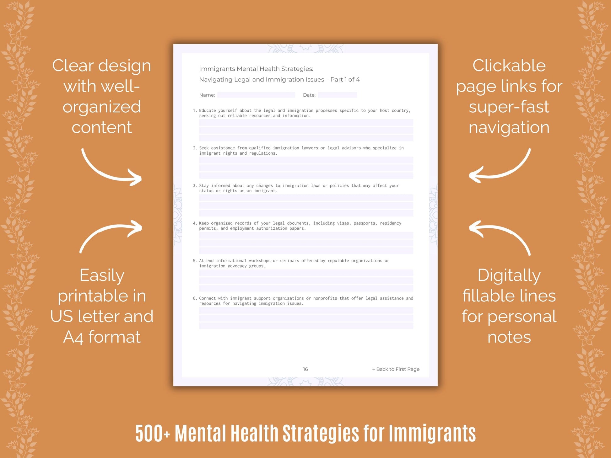 Immigrants Mental Health Counseling Templates