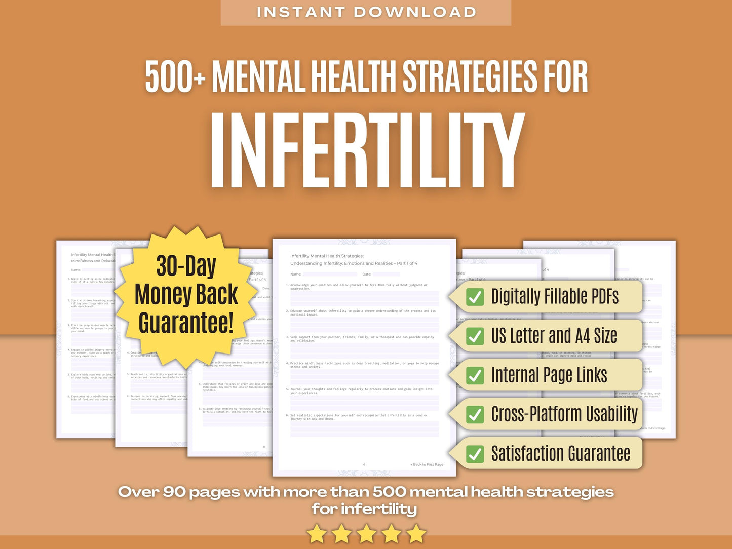 Infertility Mental Health Psychology Workbooks