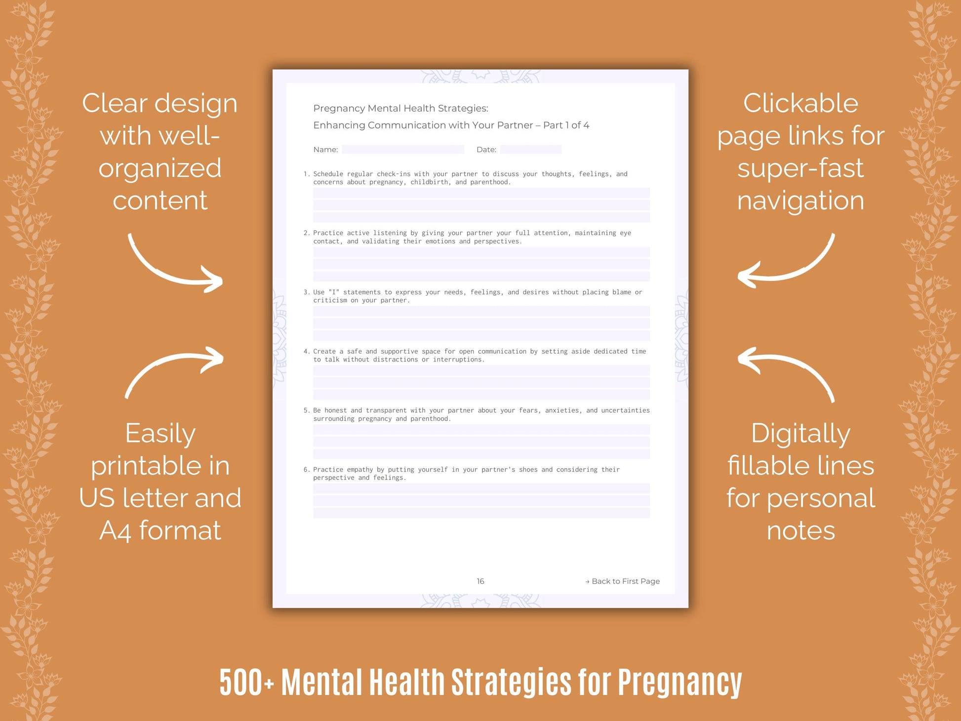 Pregnancy Mental Health Counseling Templates