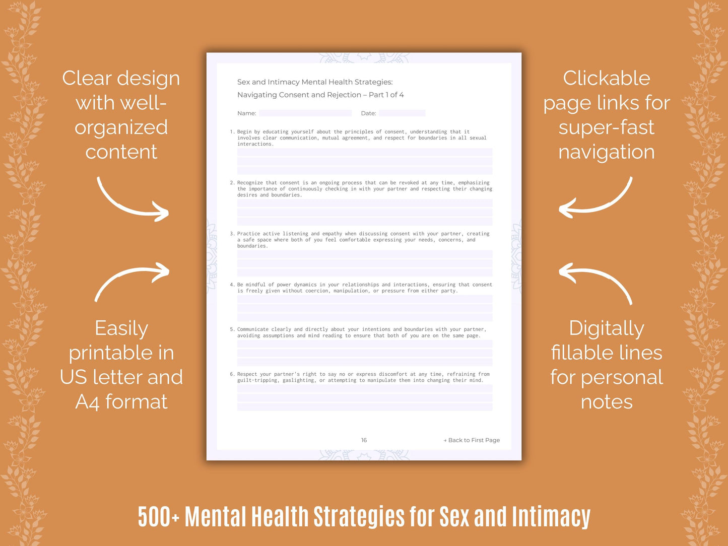 Sex and Intimacy Mental Health Counseling Templates