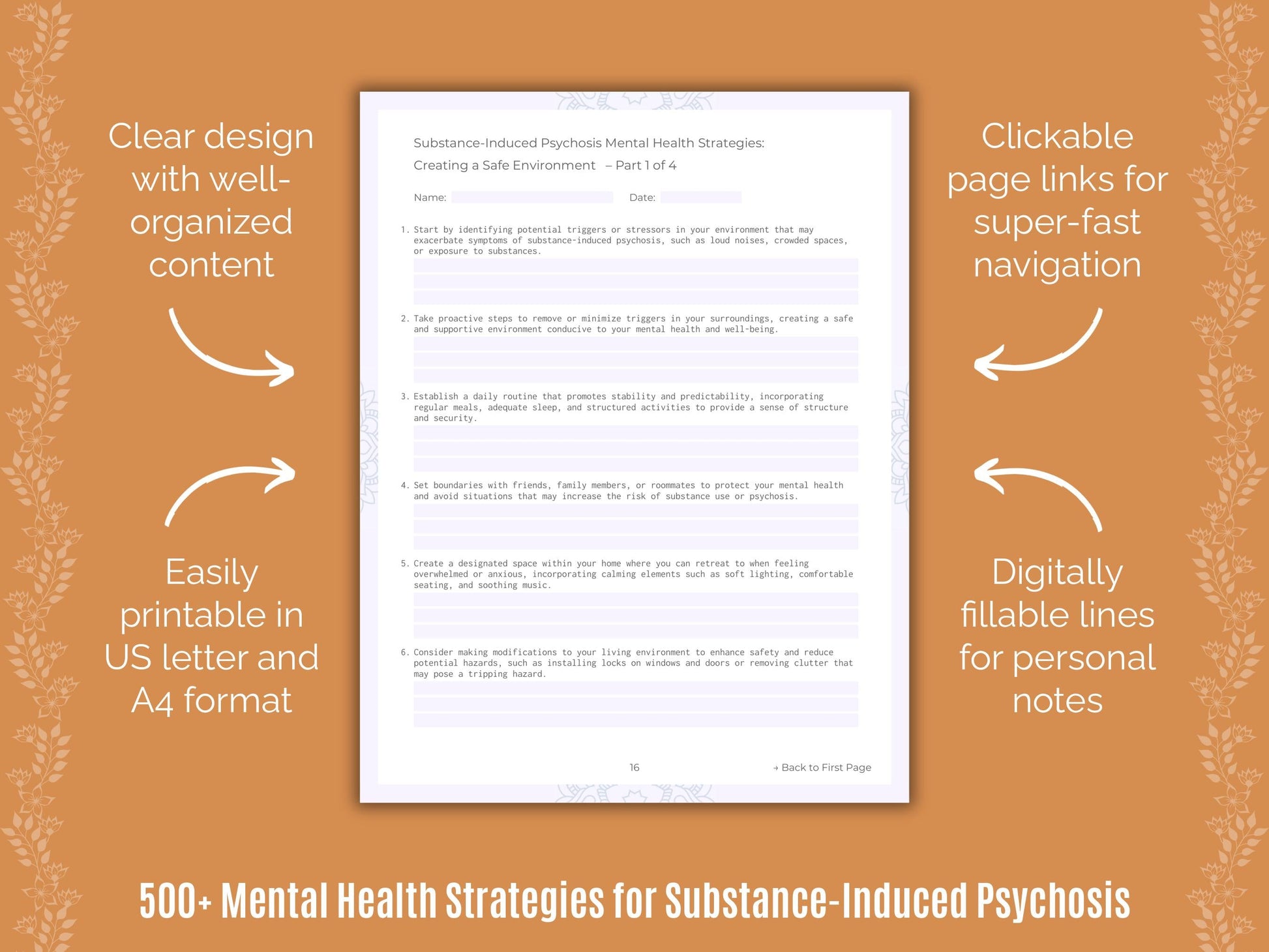 Substance-Induced Psychosis Mental Health Counseling Templates