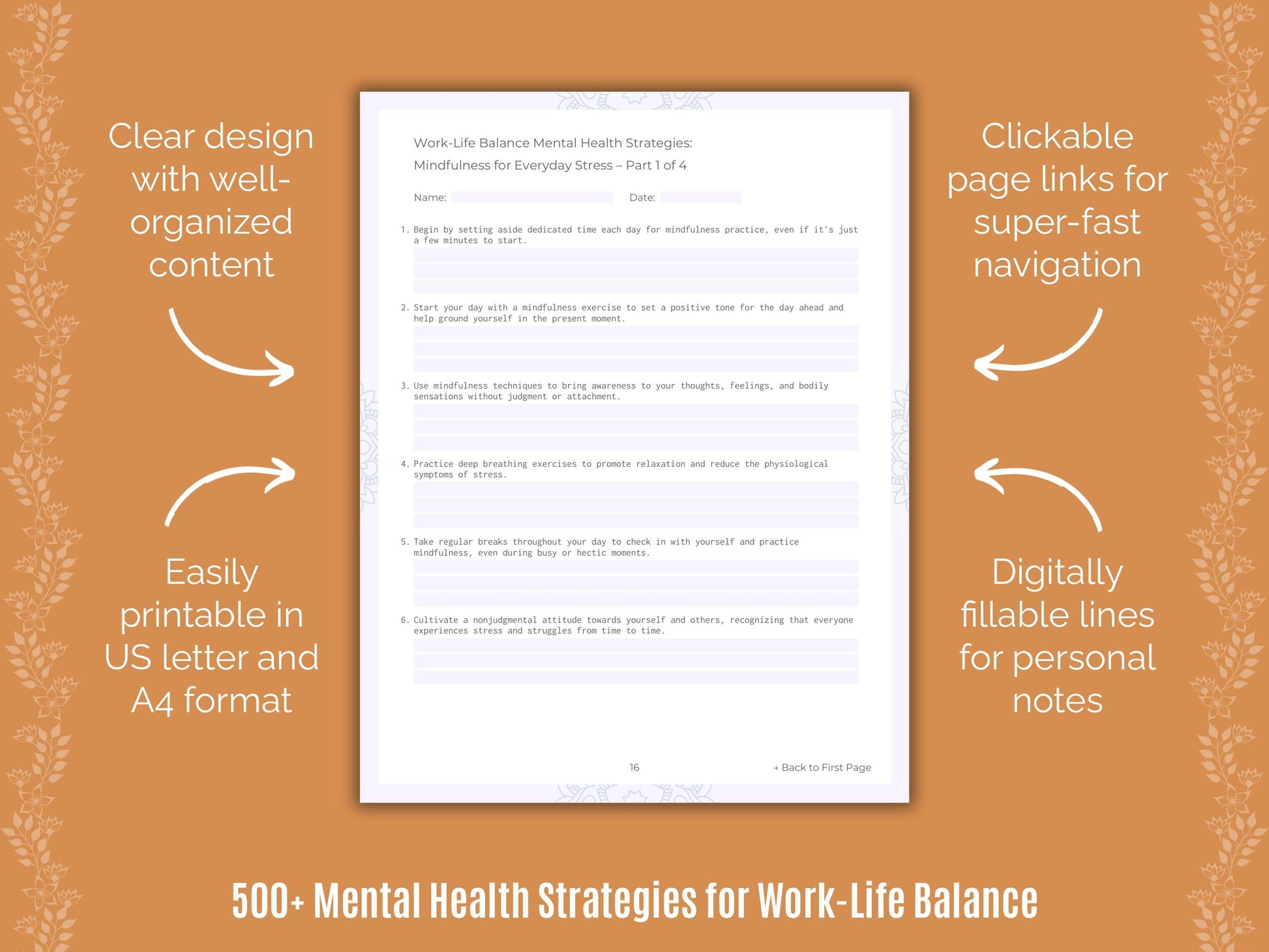 Work-Life Balance Mental Health Counseling Templates