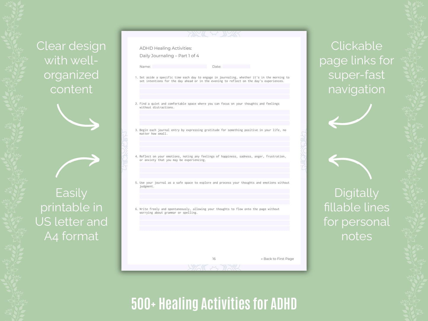 ADHD Mental Health Counseling Templates