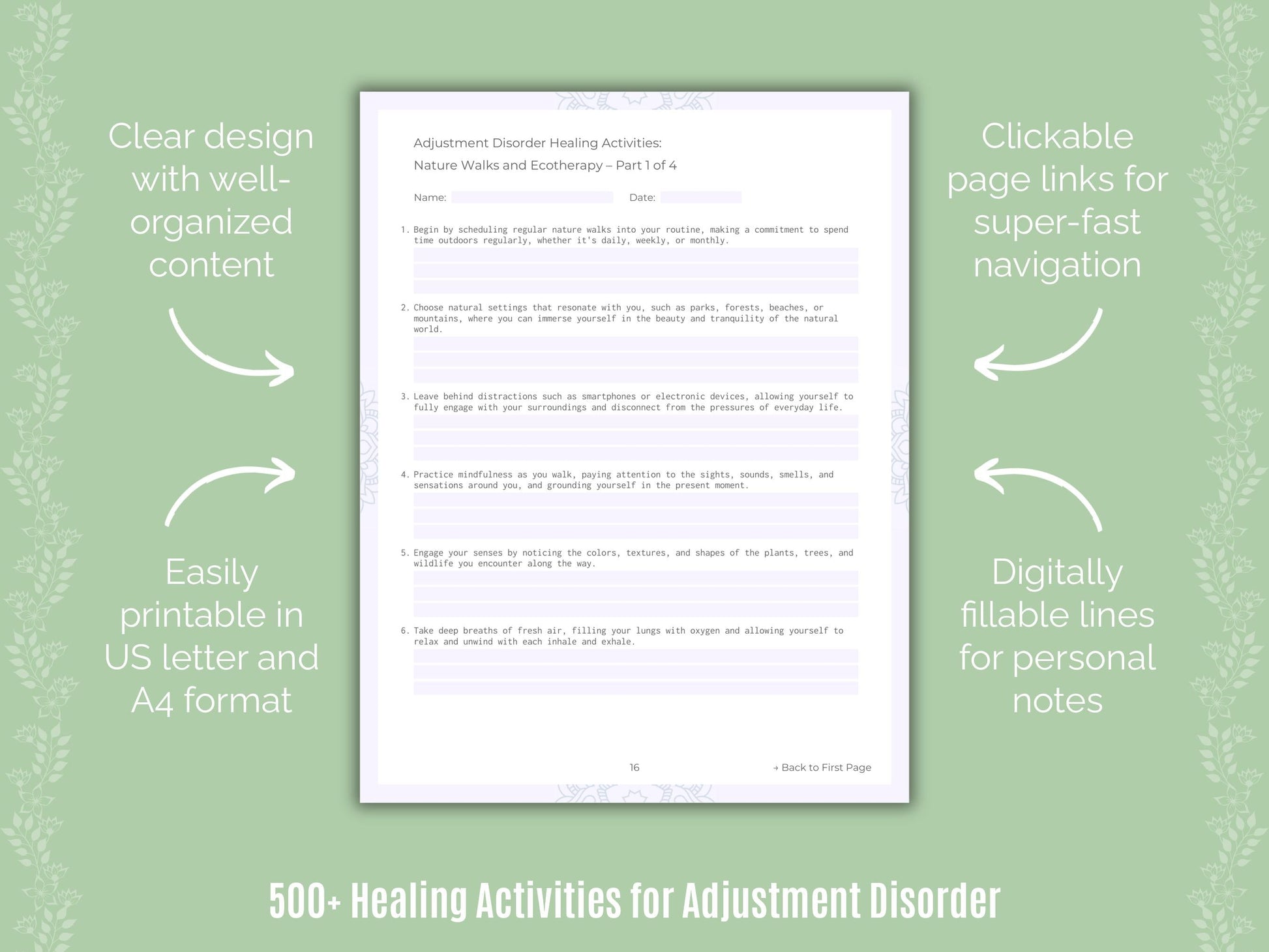 Adjustment Disorder Mental Health Counseling Templates