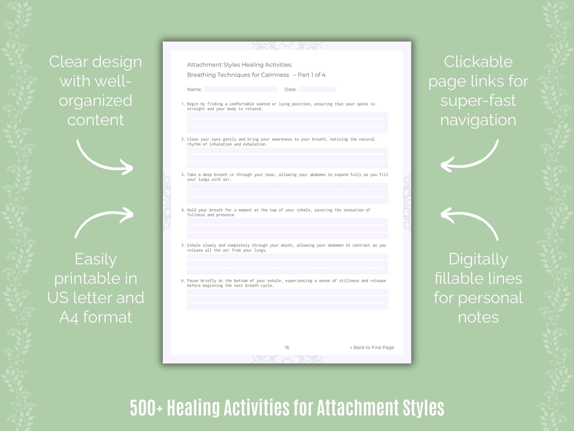 Attachment Styles Mental Health Counseling Templates