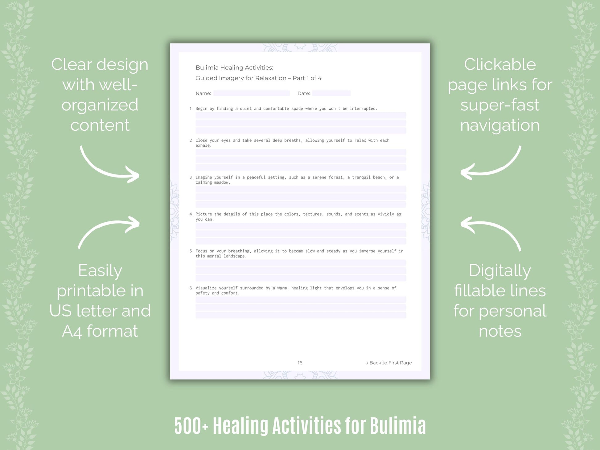 Bulimia Mental Health Counseling Templates